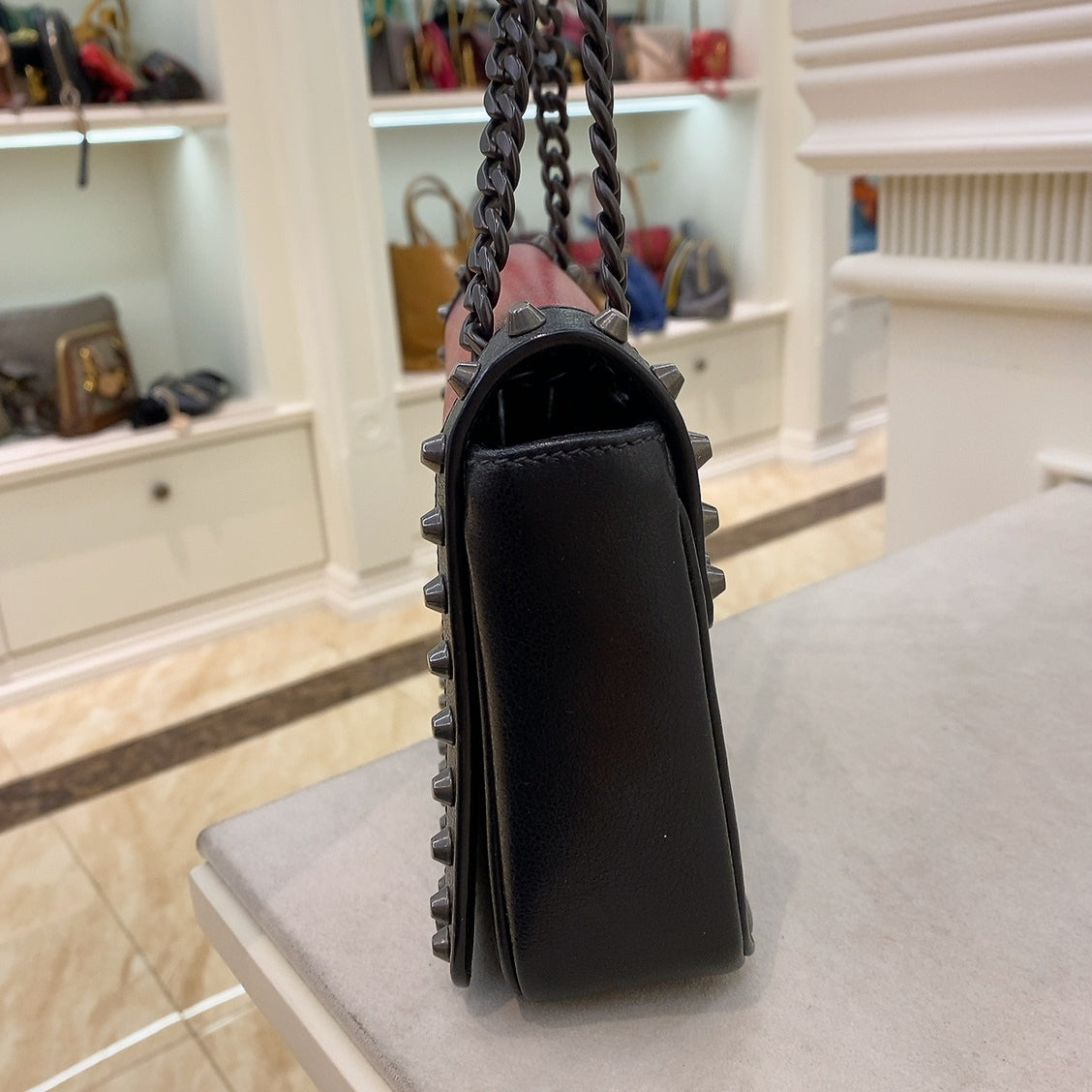 Prada Studded Crossbody Sling Bag