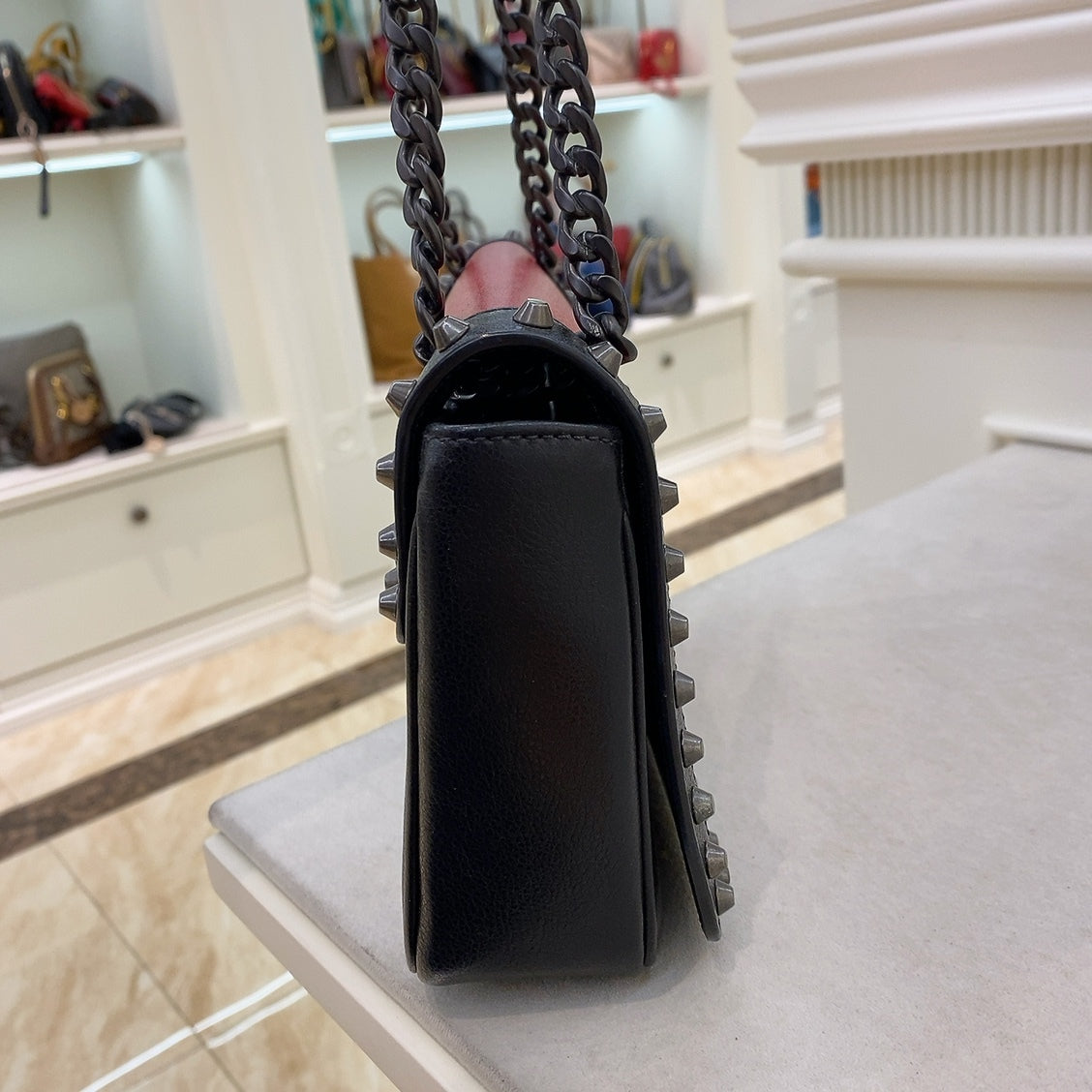 Prada Studded Crossbody Sling Bag