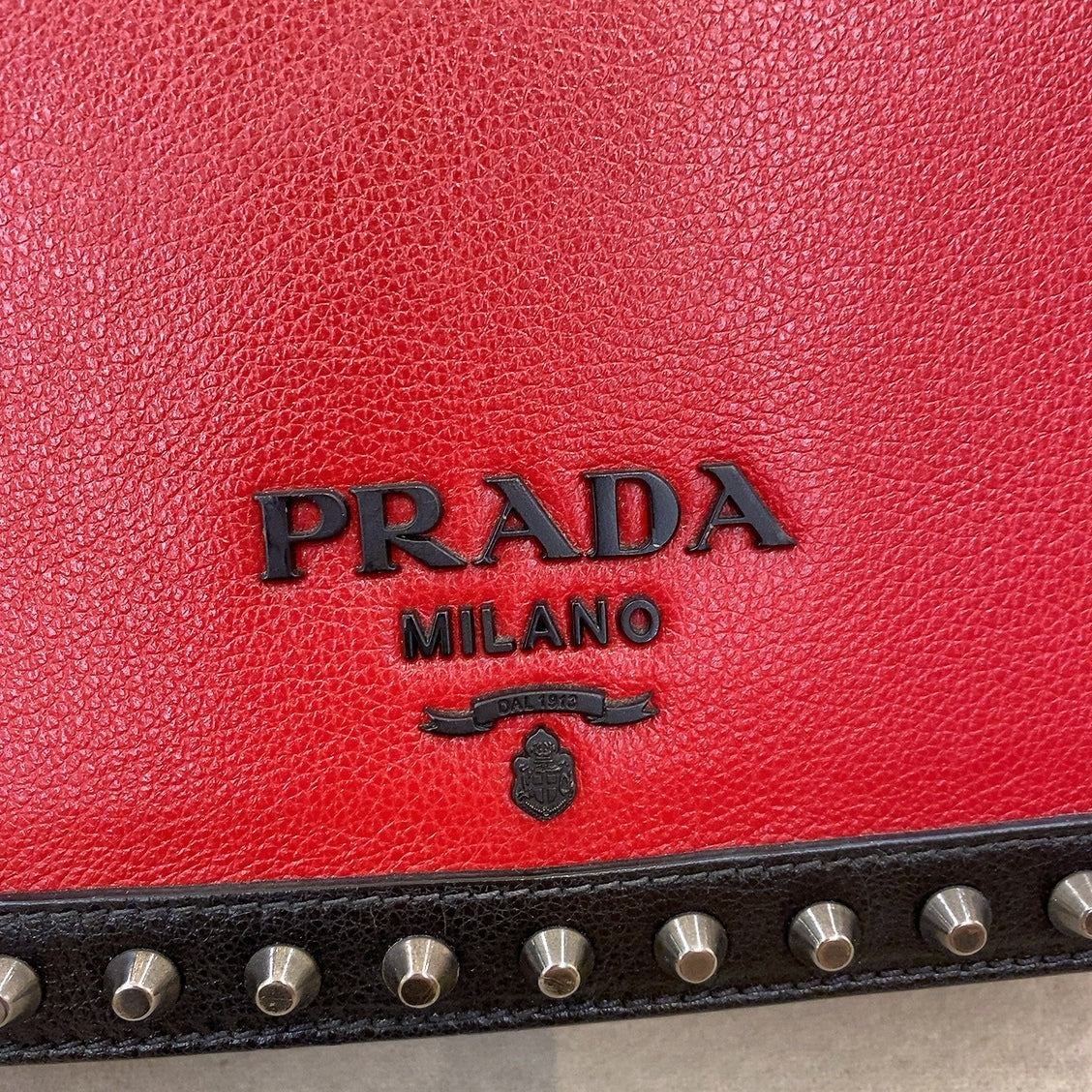 Prada Studded Crossbody Sling Bag