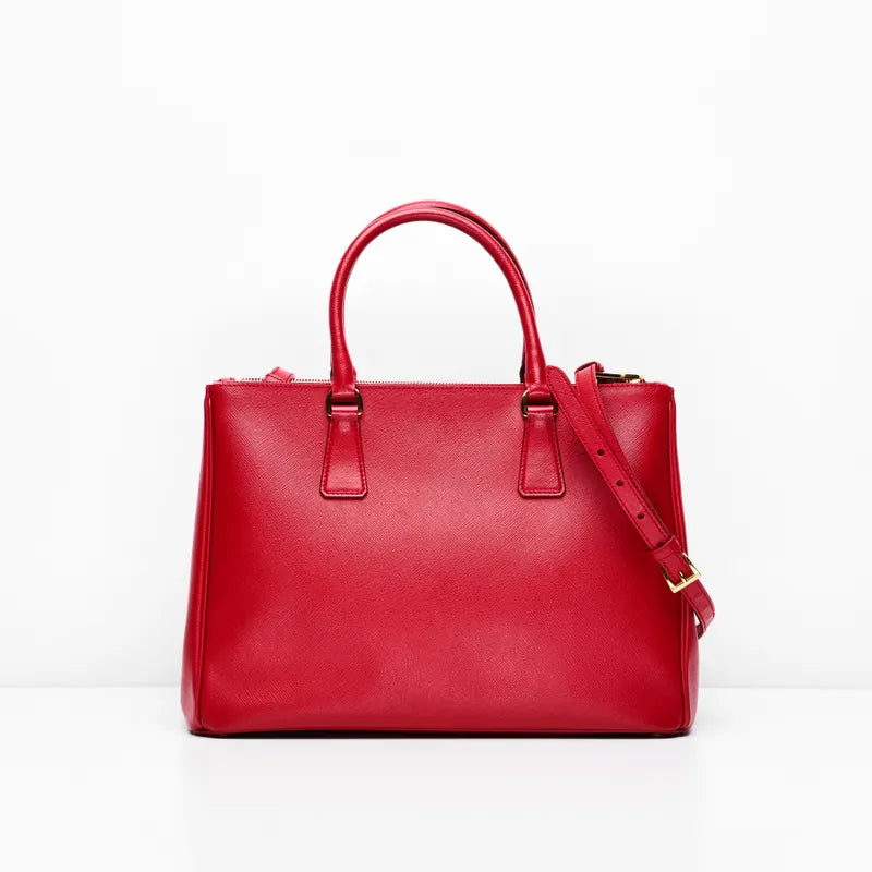 Prada Saffiano Red Galleria Large Tote