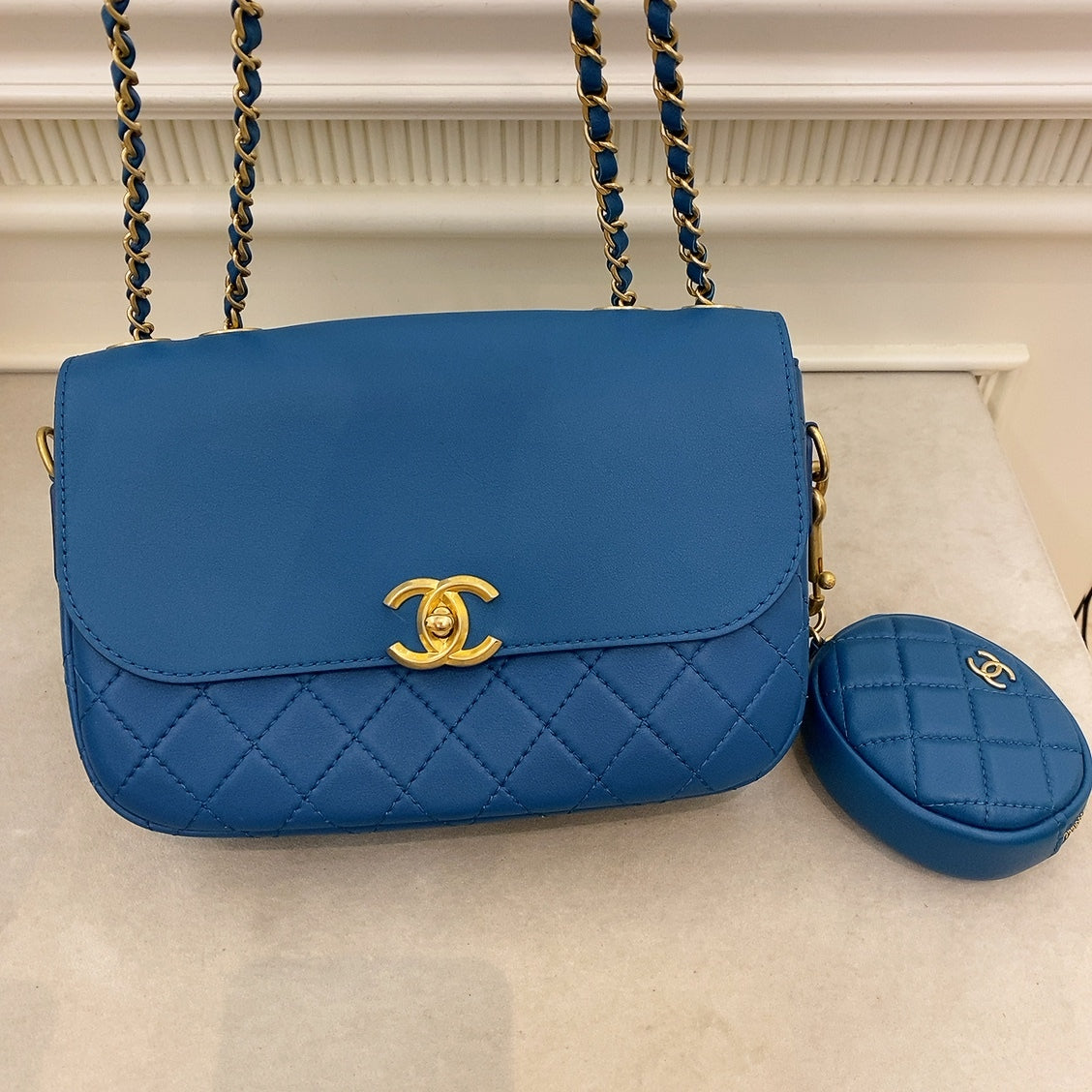 Chanel Medium Multi Pouching Flap Bag With Coin Purse