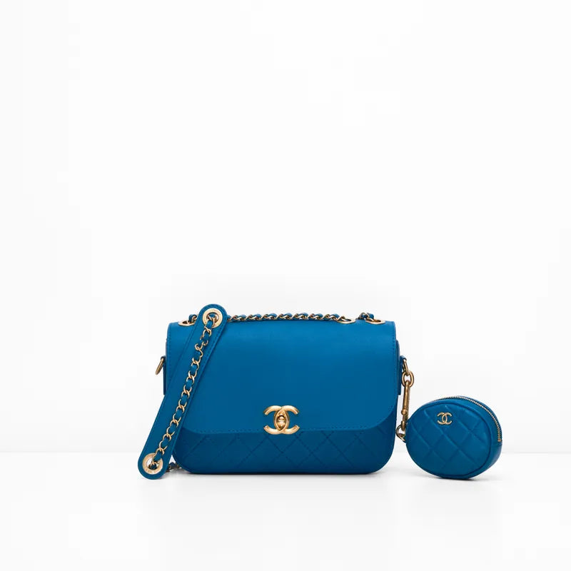 Chanel Medium Multi Pouching Flap Bag With Coin Purse