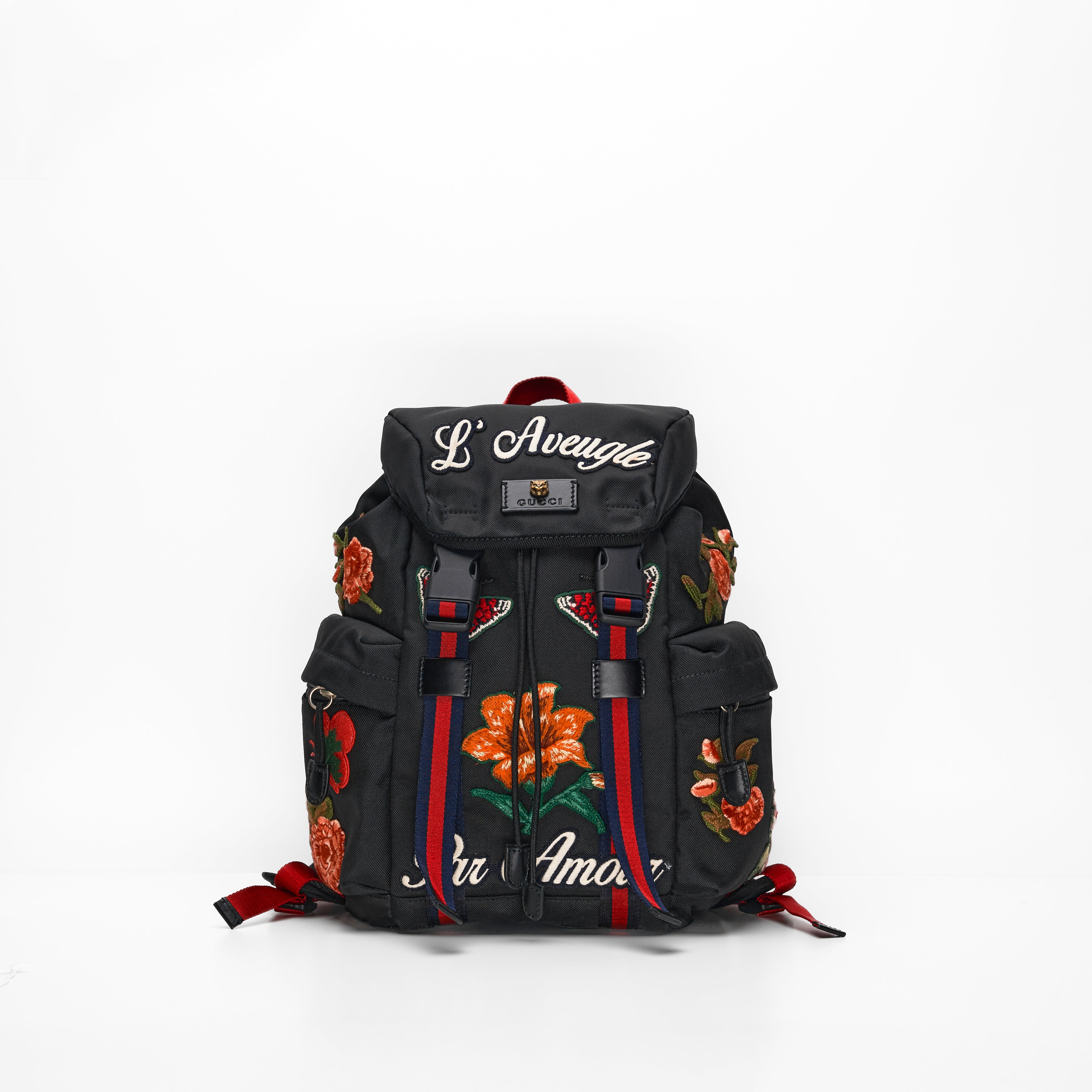 Backpack with embroidery discount gucci