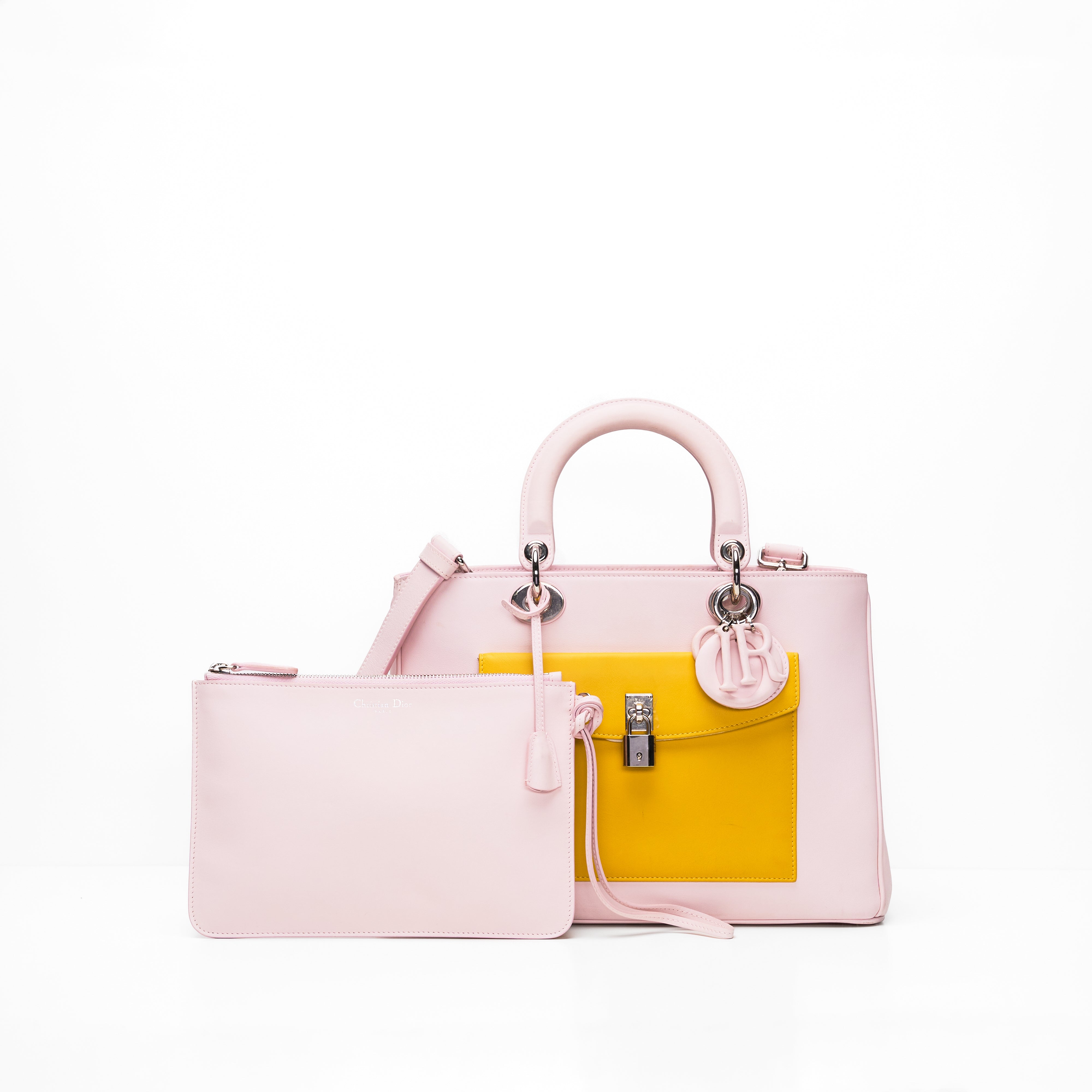 Christian Dior Tricolour Front Pocket Tote Bag