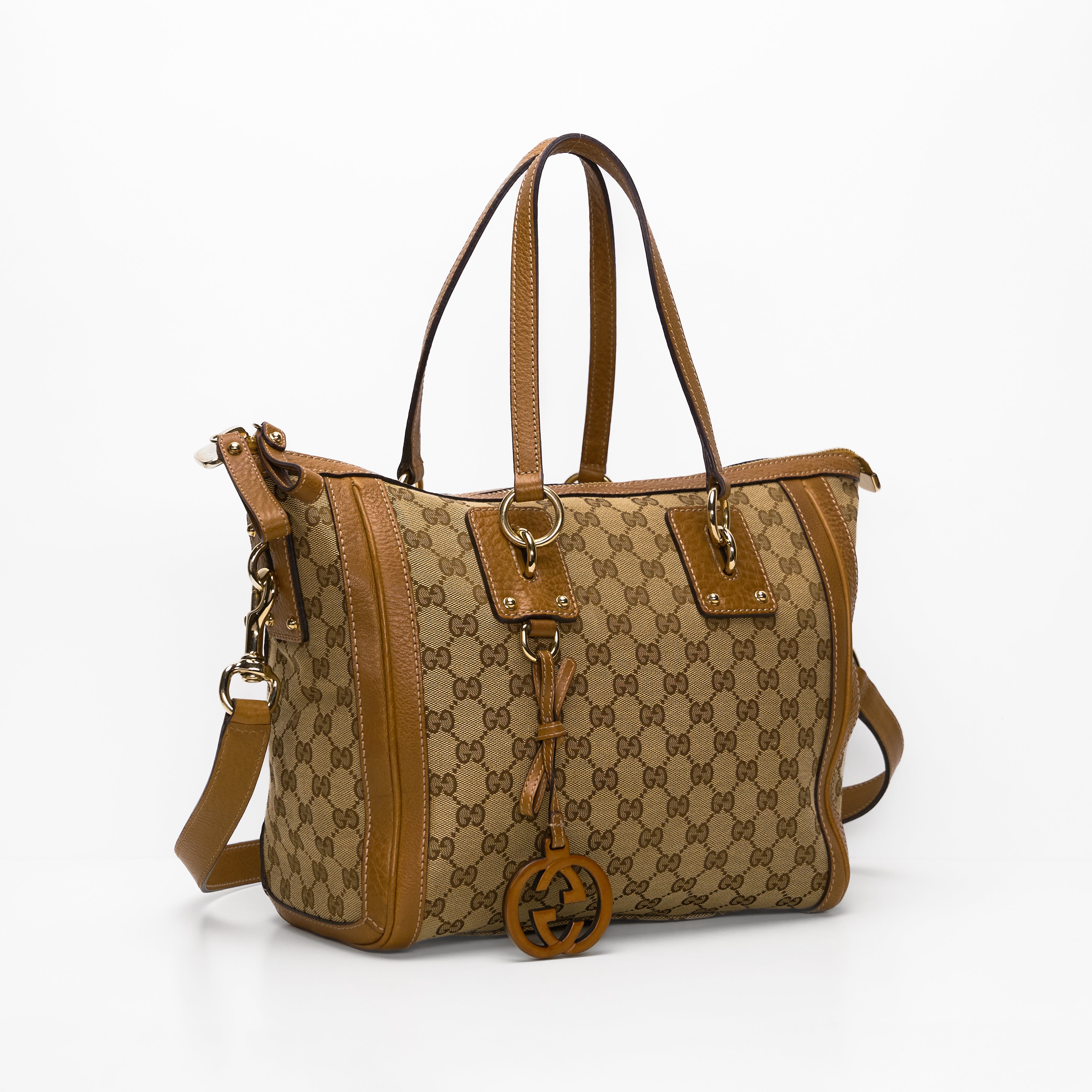 Gucci fabric tote bag hotsell