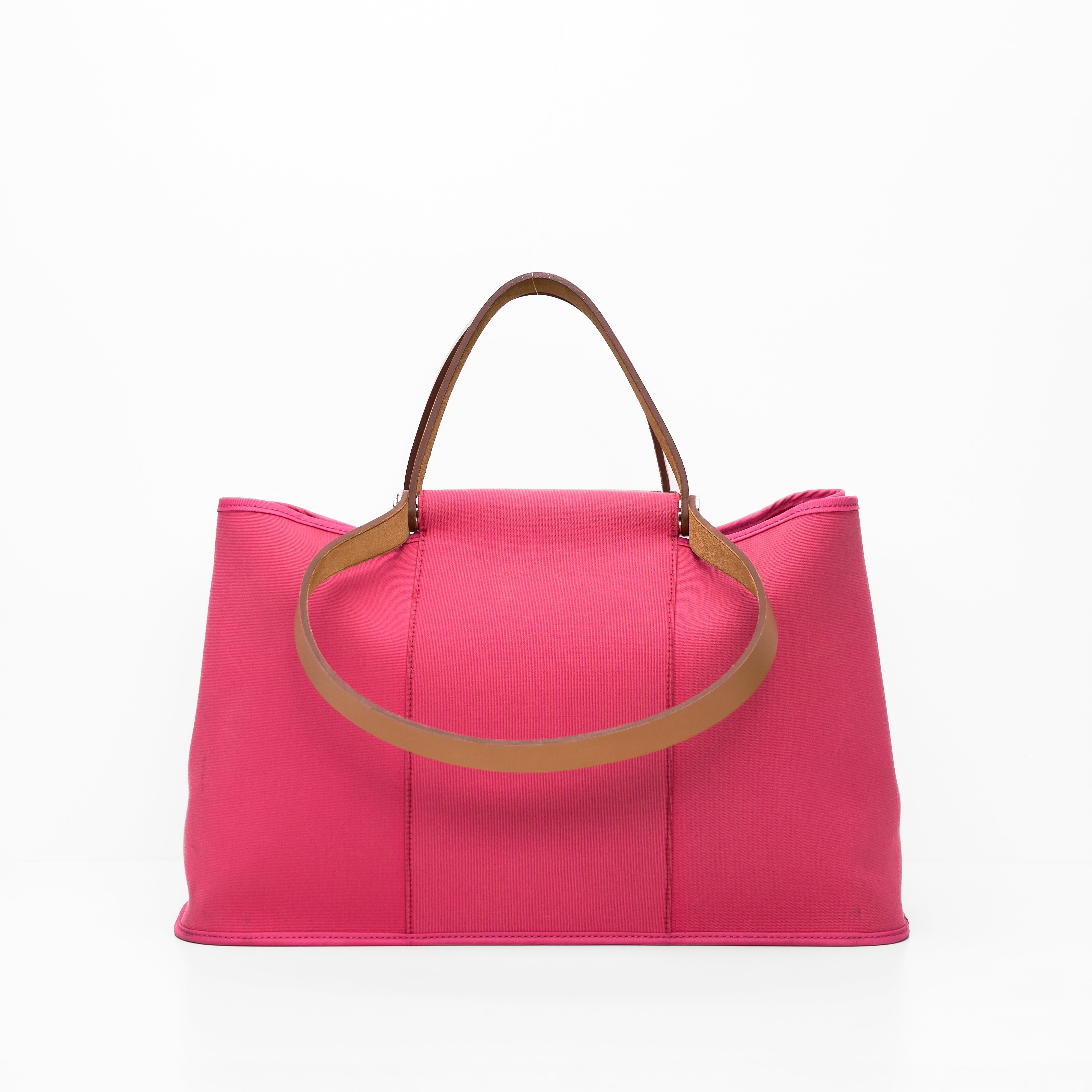 Hermes Cabag PM Red Canvas Shoulder Bag