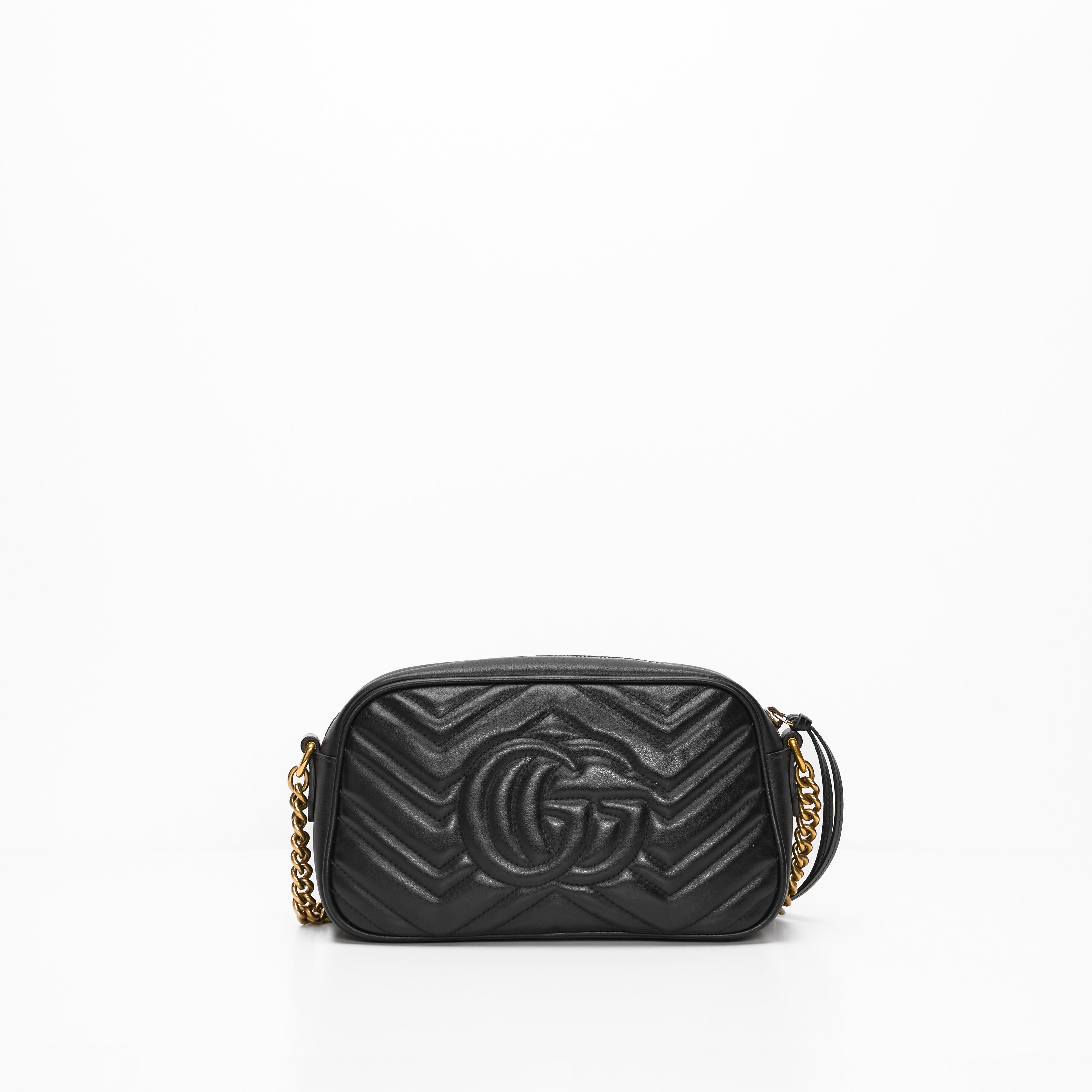 GUCCI MARMONT CAMERA BAG IN BLACK