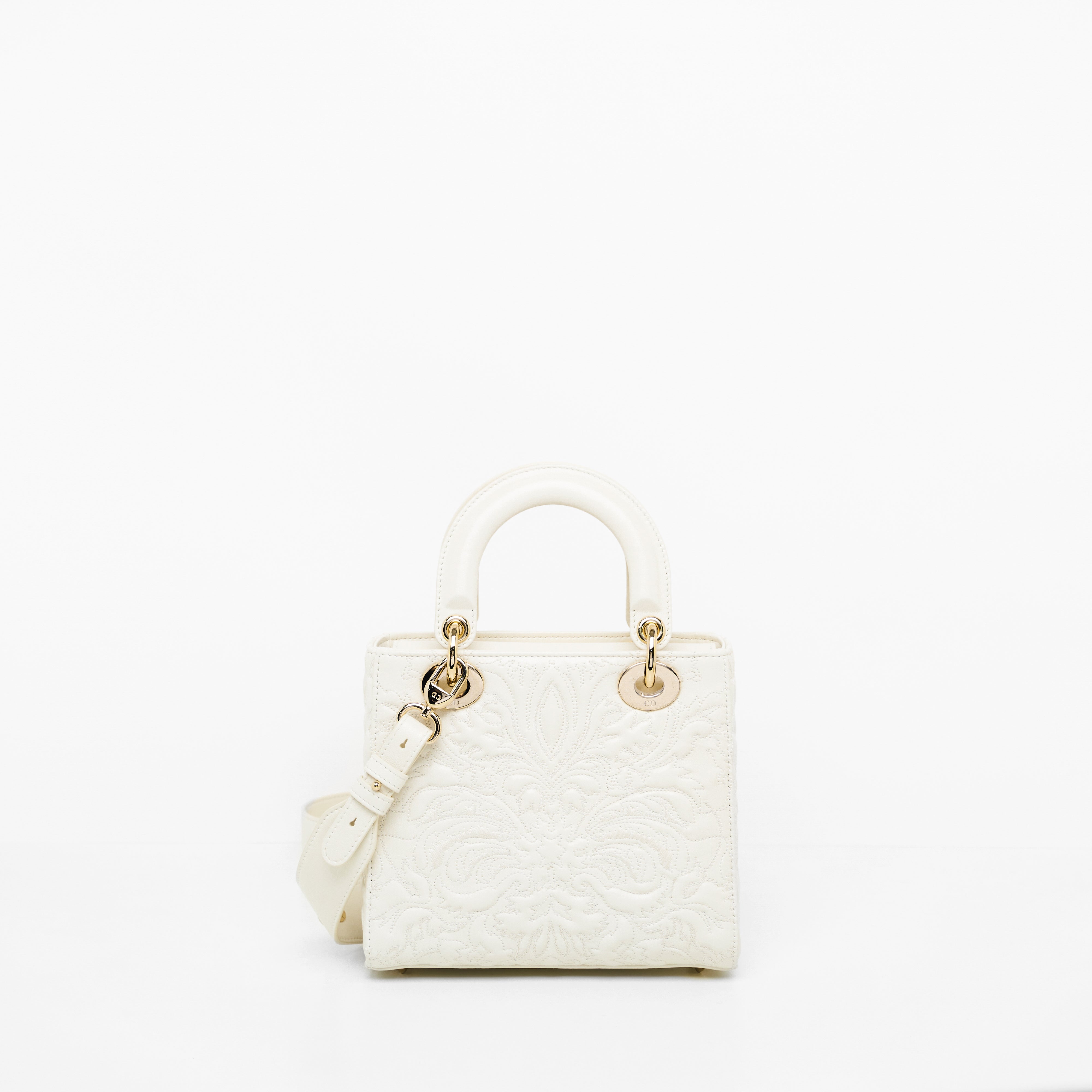 LADY DIOR SMALL IN WHITE