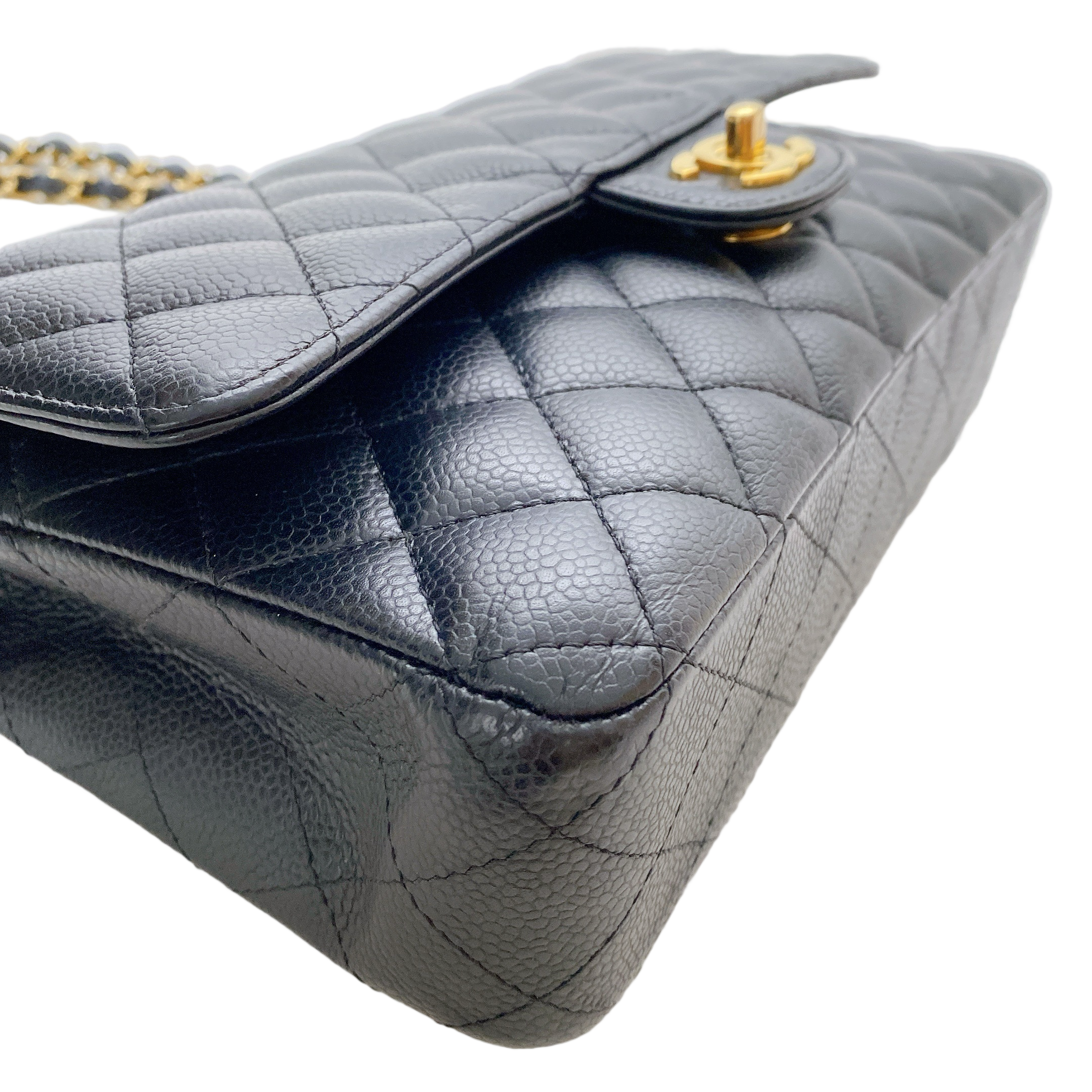 CHANEL CF MEDIUM CAVIAR IN GHW