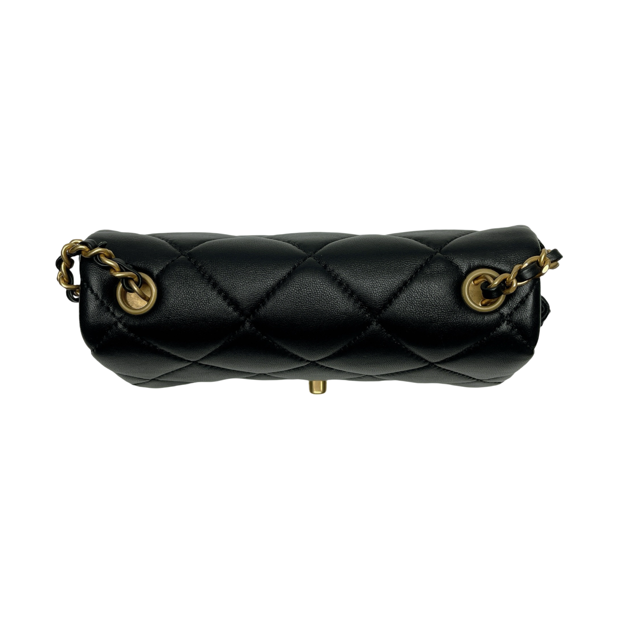CHANEL FLAP MINI SQUARE DOUBLE PEARL CRUSH