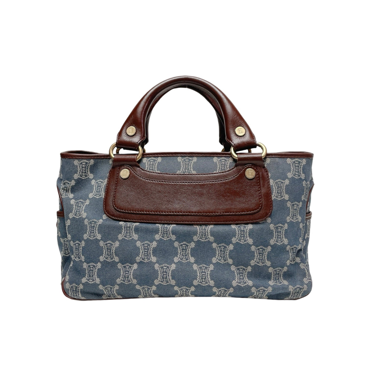 CELINE PARIS MACADAM DENIM BOOGIE BAG