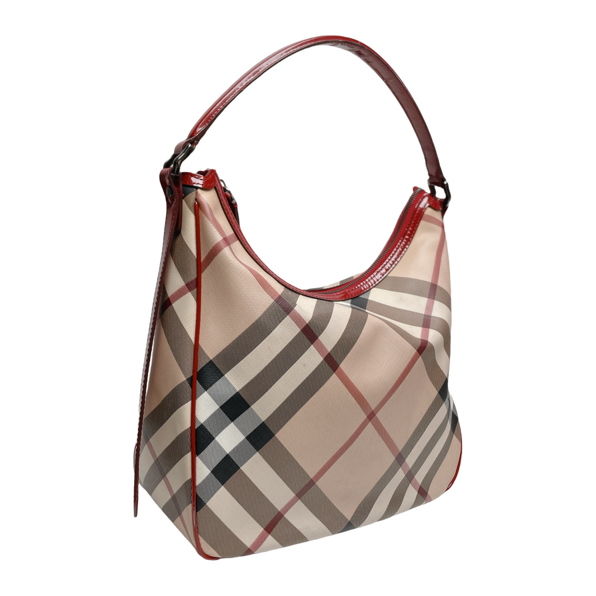BURBERRY NOVA CHECK HOBO BAG