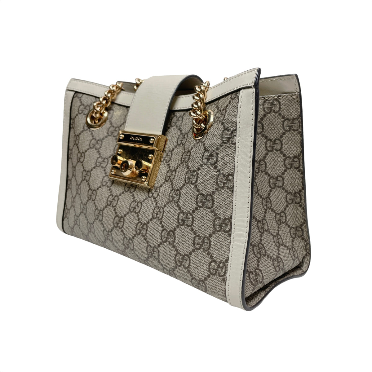 GUCCI PADLOCK CHAIN TOTE SMALL