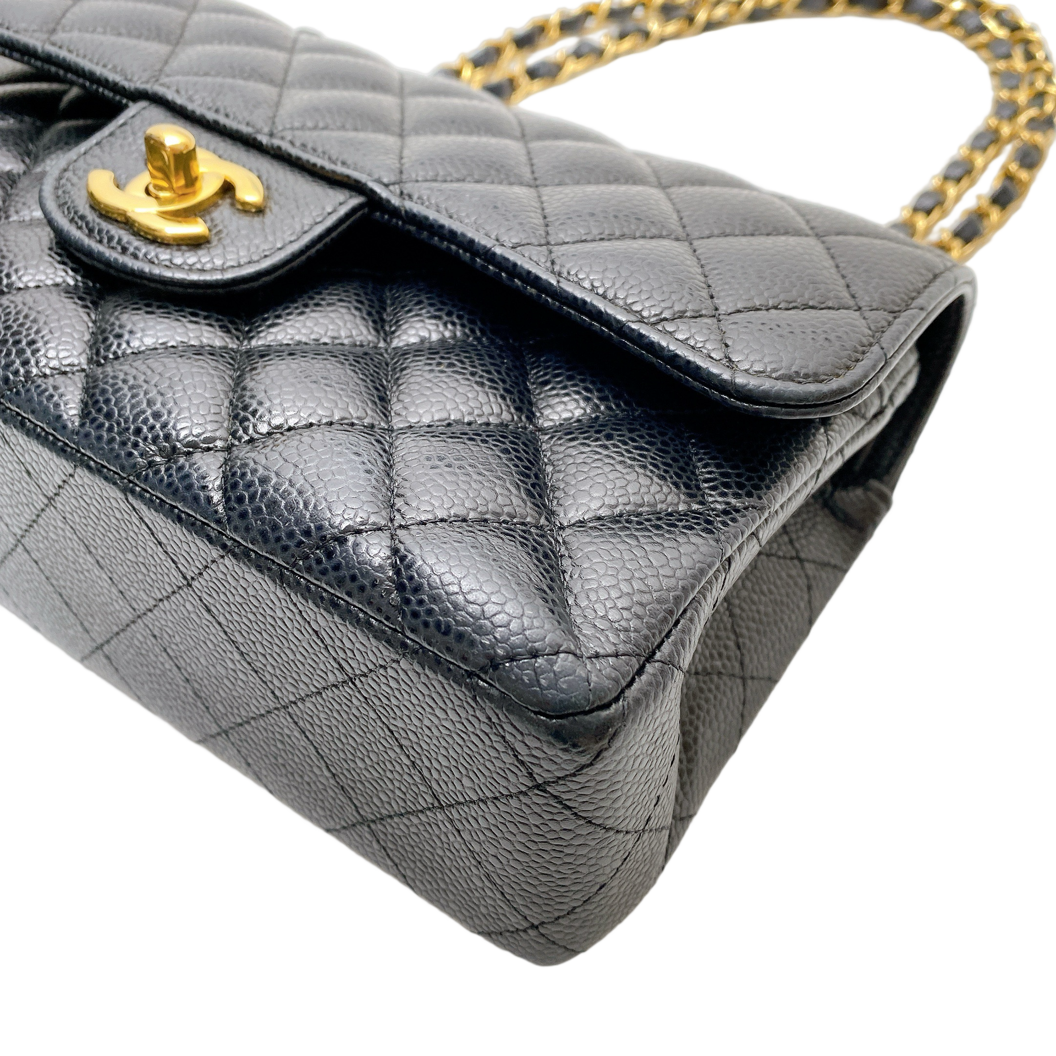 CHANEL CF SMALL CAVIAR IN GHW