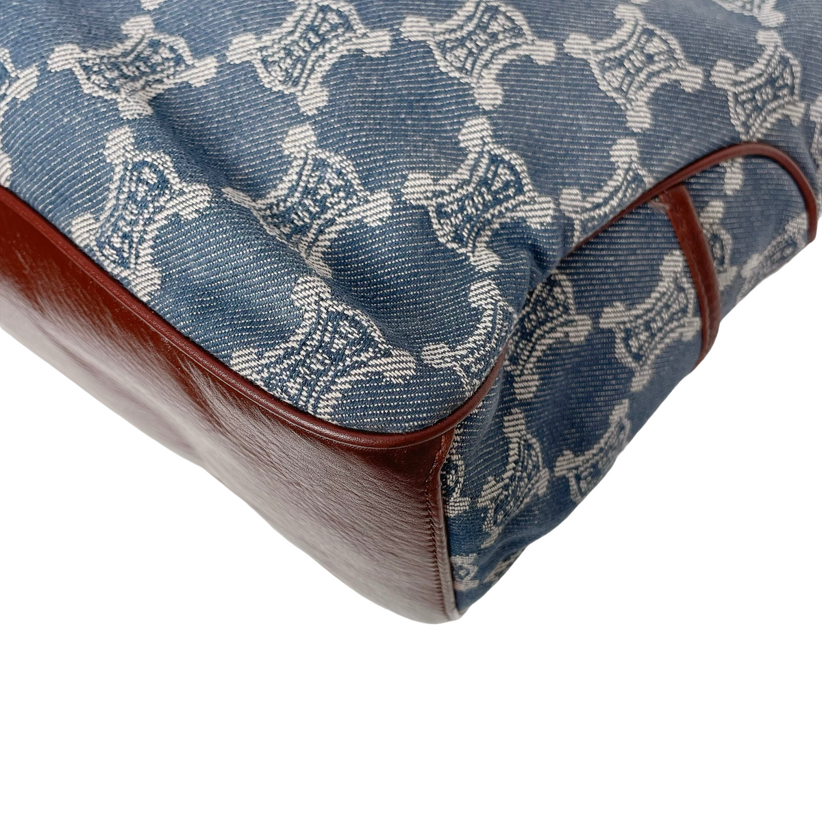 CELINE PARIS MACADAM DENIM BOOGIE BAG