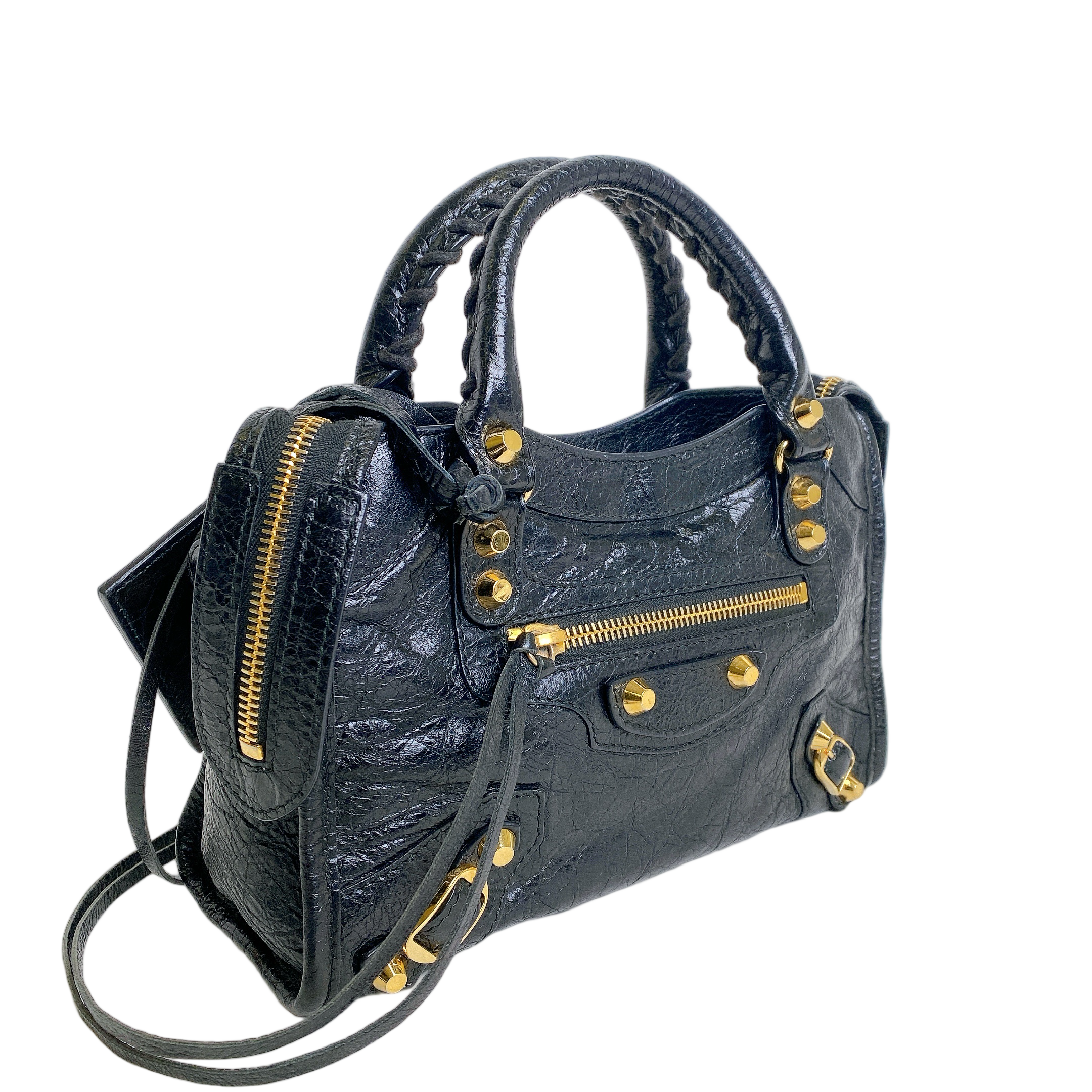 BALENCIAGA CITY MINI BLACK IN TASSLE