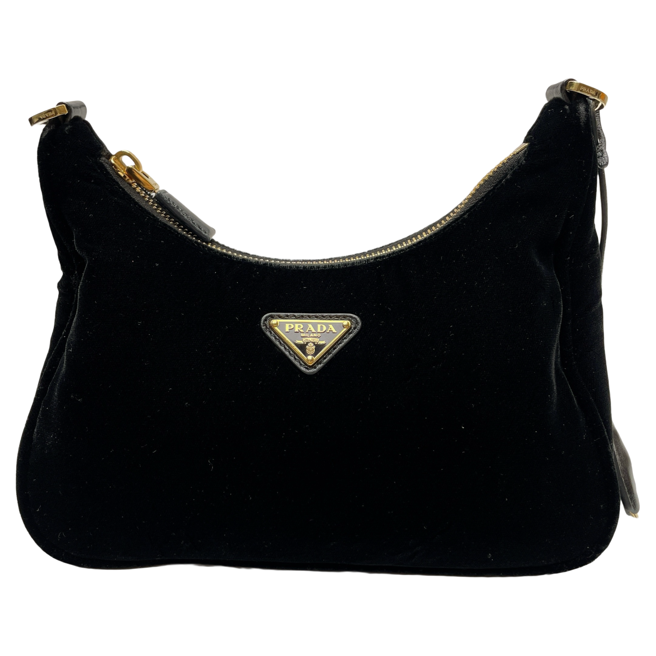 PRADA MINI VELVET SHOULDER BAG