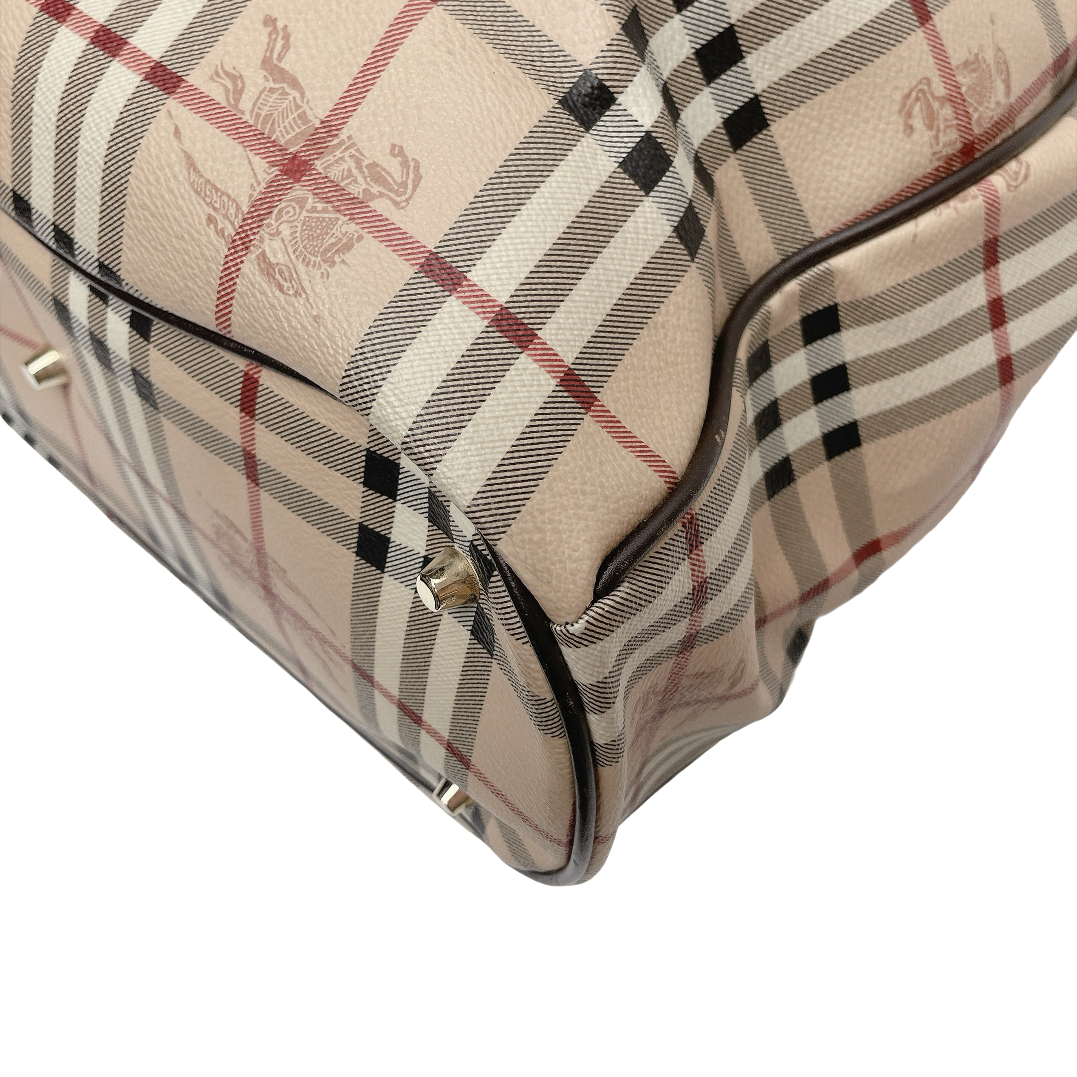 BURBERRY HAYMARKET CHECK MEDIUM WILENMORE HOBO TOTE