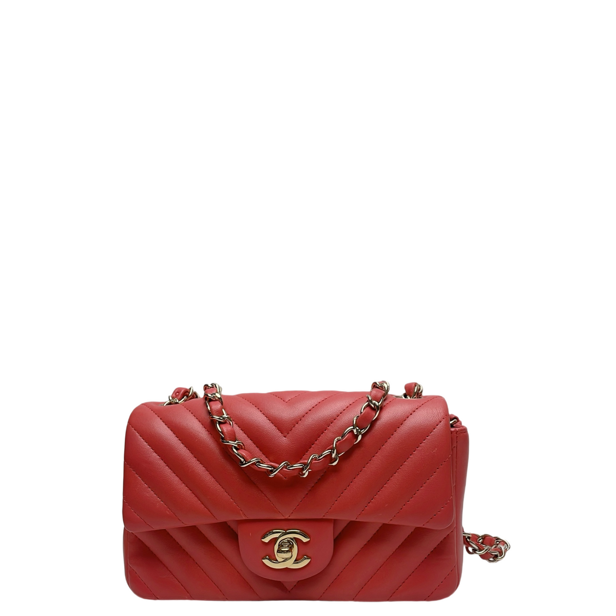 CHANEL CHEVRON RECTANGULAR FLAP