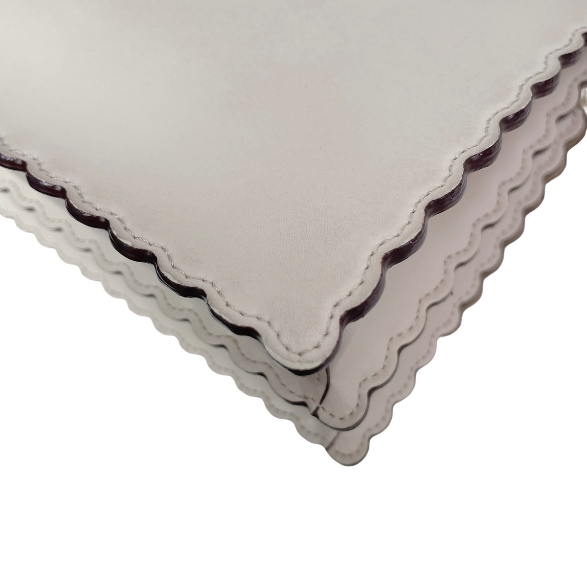 FENDI IVORY SCALLOPED