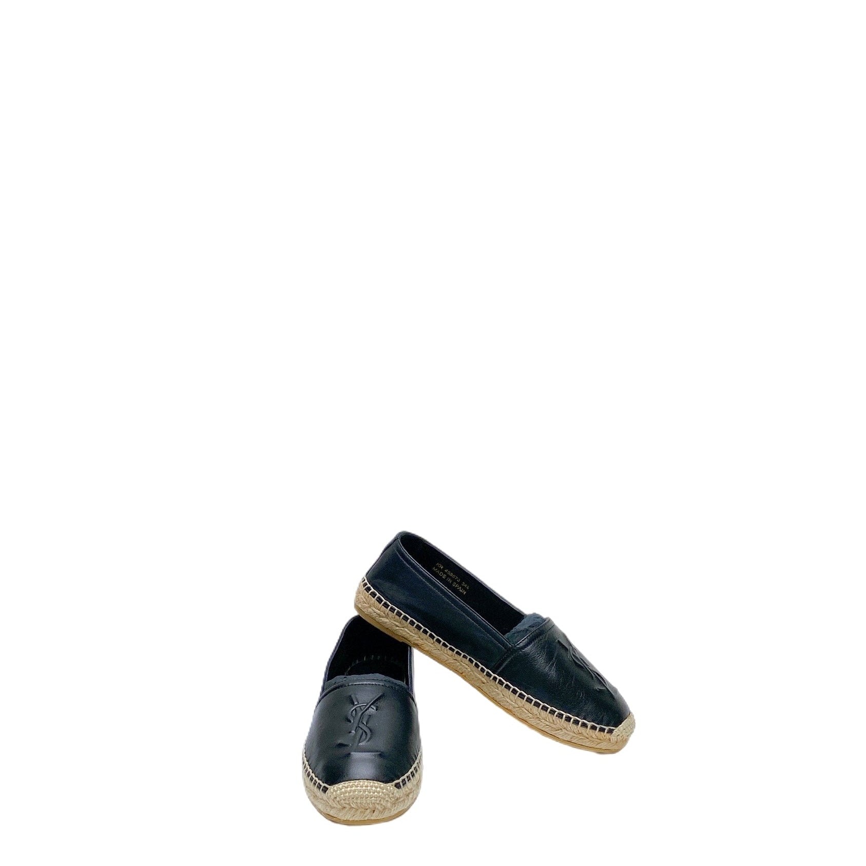 YSL CASSANDRE SLIP-ON ESPADRILLES
