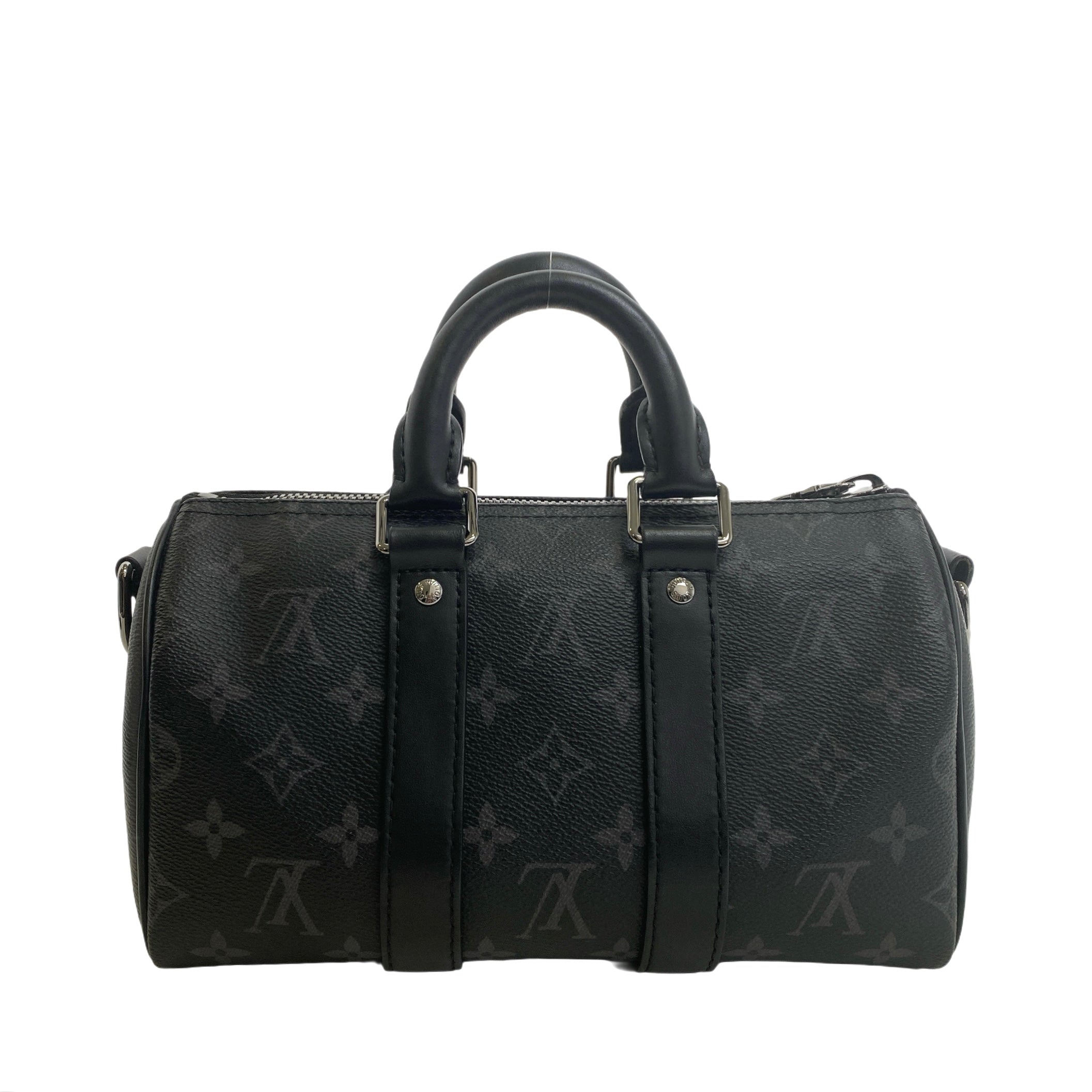 LV KEEPALL BANDOULIERE 25 MONOGRAM ECLIPSE