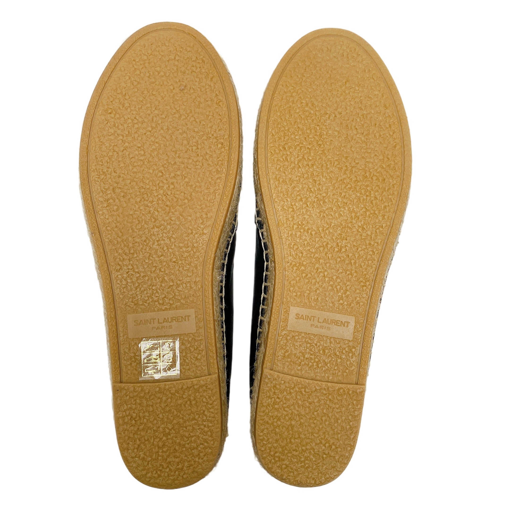 YSL CASSANDRE SLIP-ON ESPADRILLES