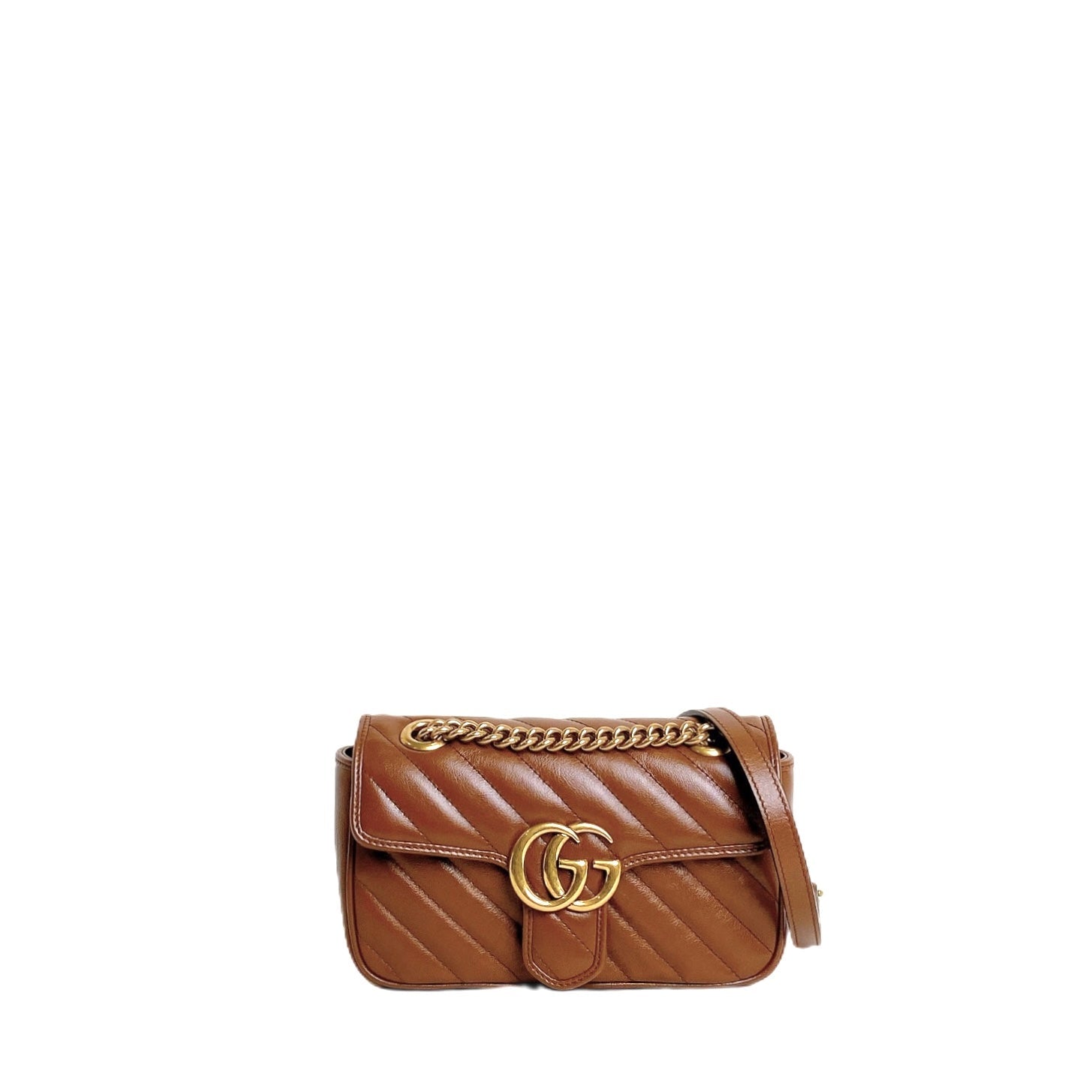 GUCCI MARMONT MINI IN CARAMEL