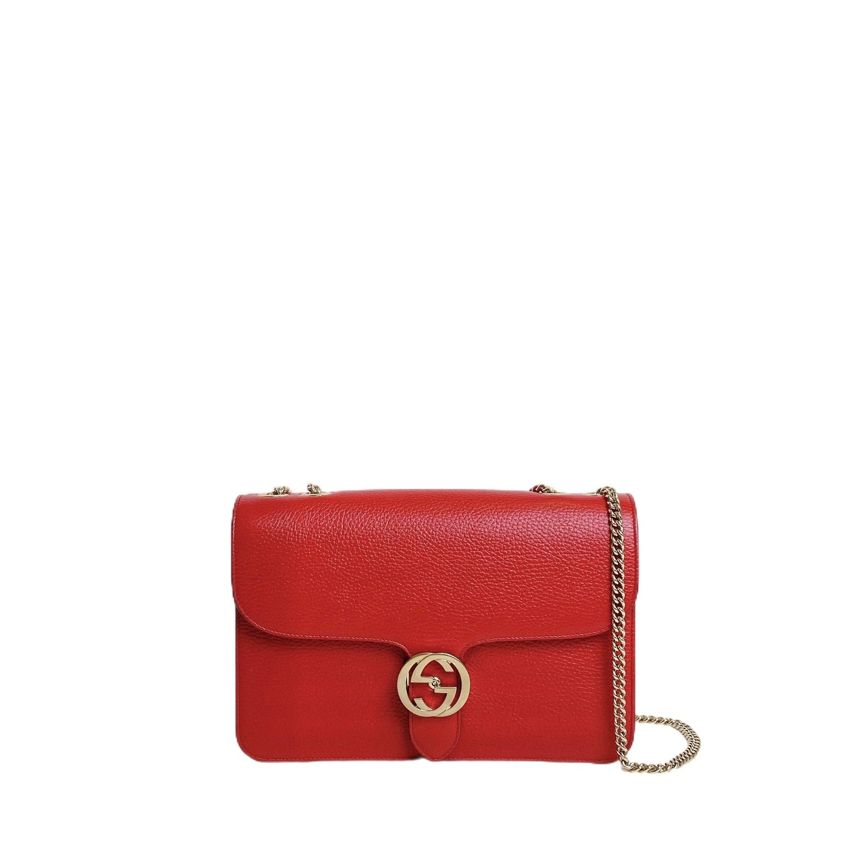 GUCCI INTERLOCKING LARGE IN RED
