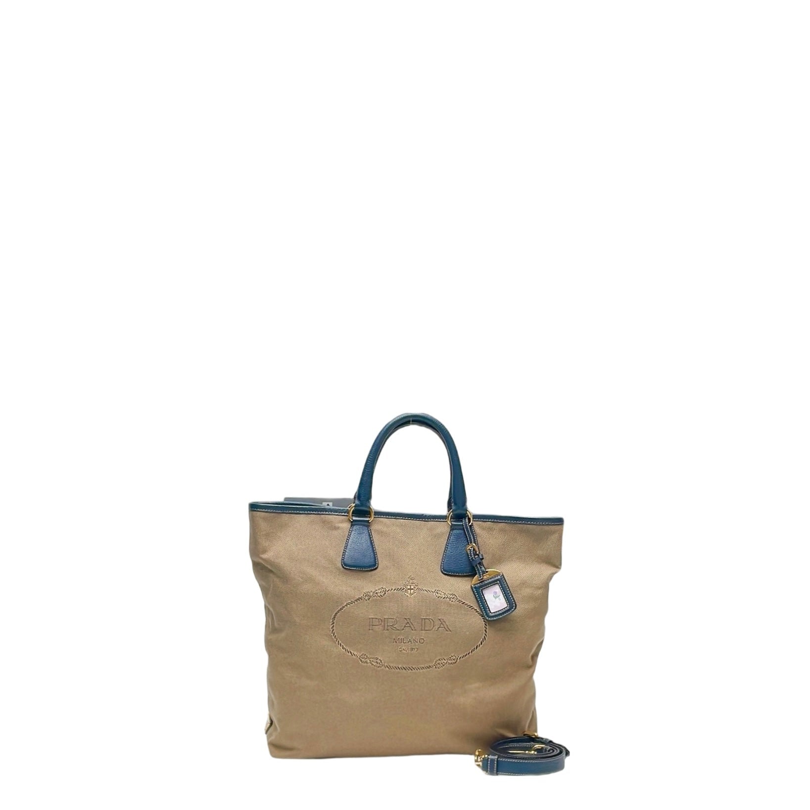 PRADA JACQUARD TOTE