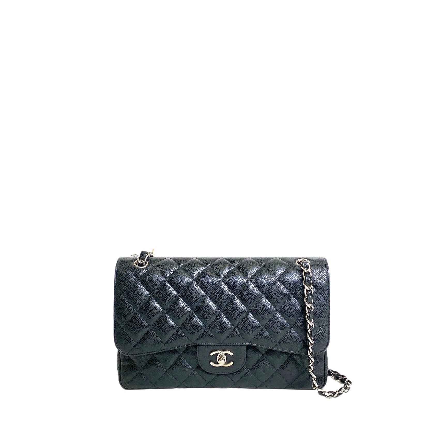 CHANEL CLASSIC JUMBO CAVIAR SHW