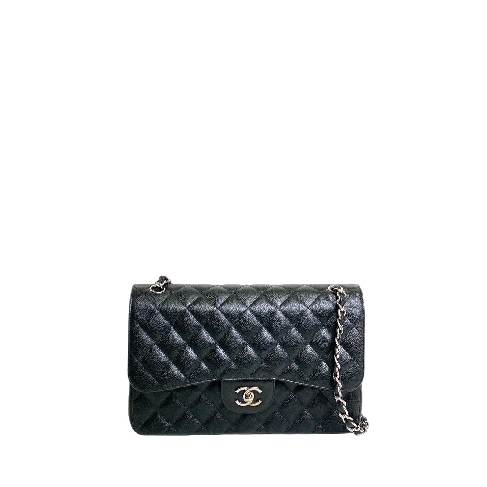 CHANEL CLASSIC JUMBO CAVIAR SHW