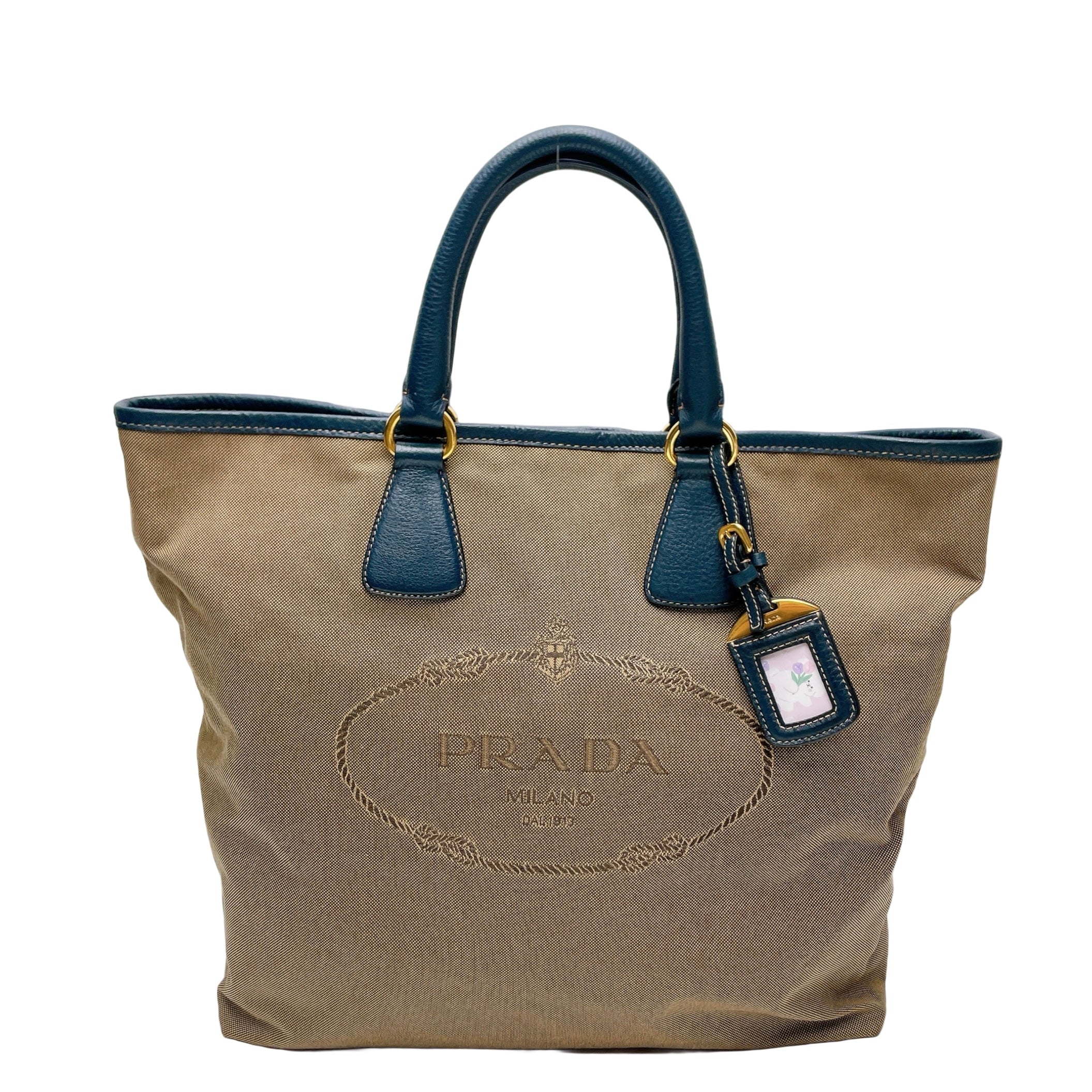 PRADA JACQUARD TOTE