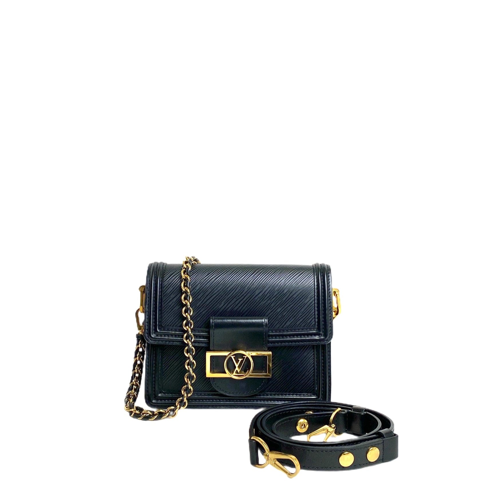 LV DAUPHINE EPI MINI IN BLACK