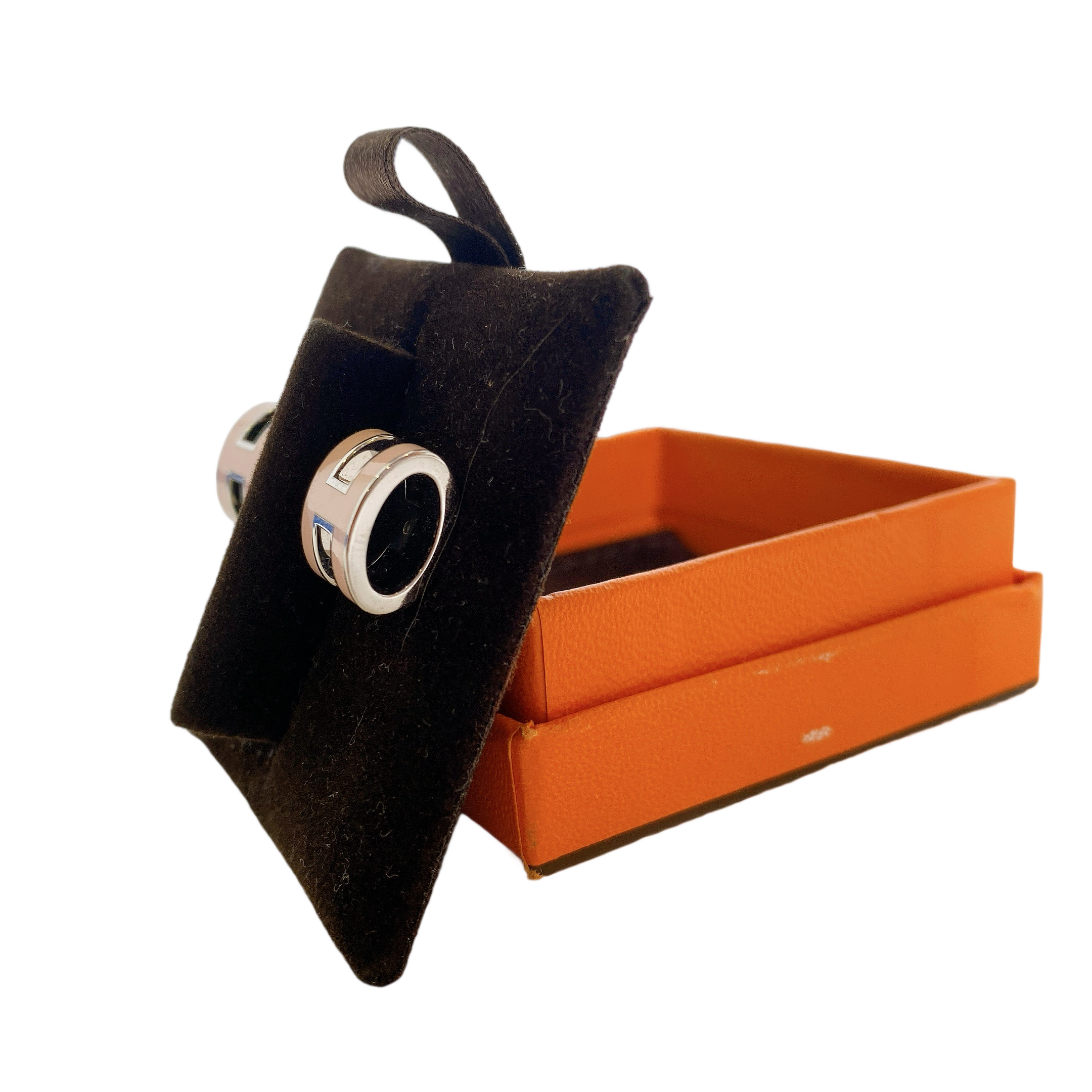 HERMES EARRING POP H IN PINK