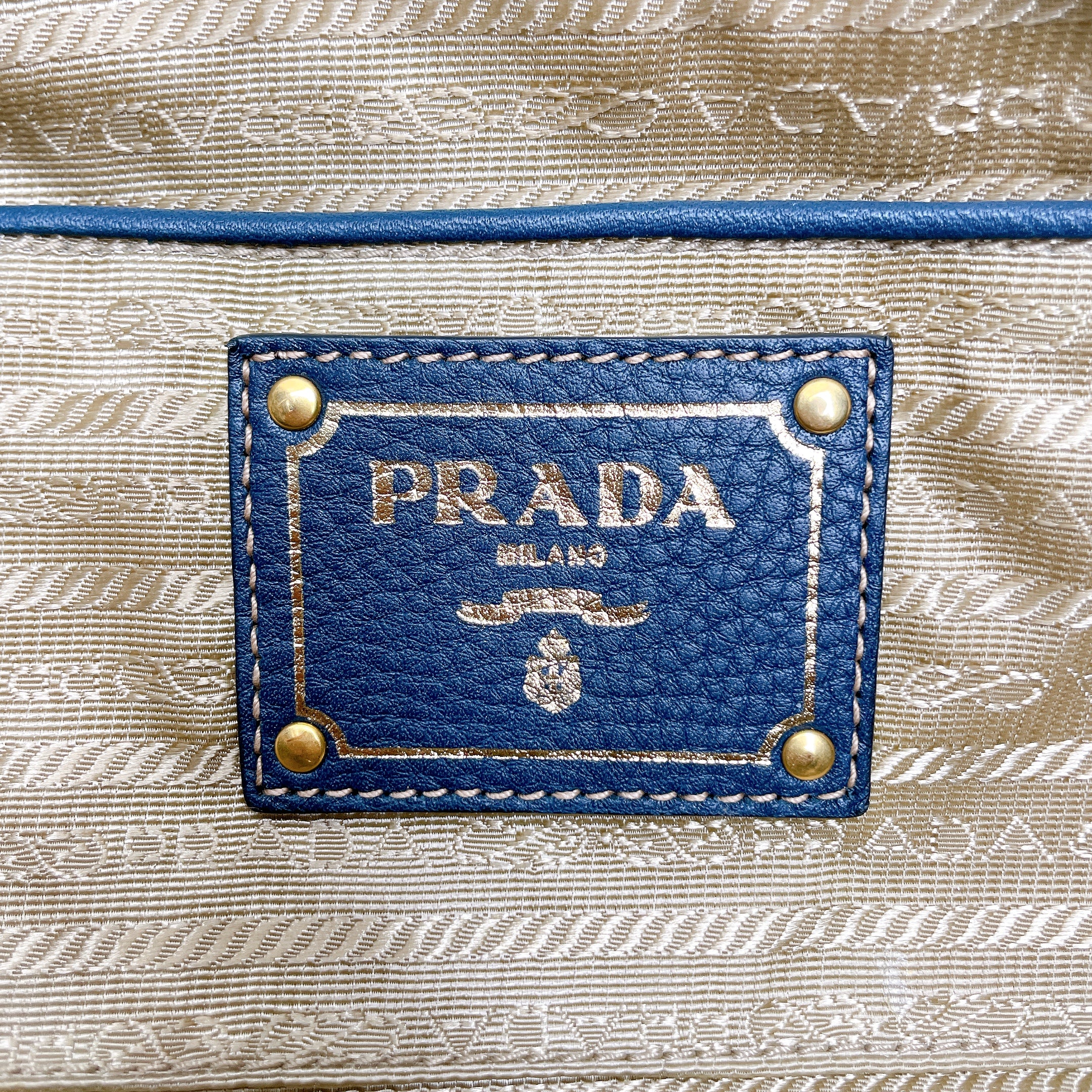 PRADA JACQUARD TOTE