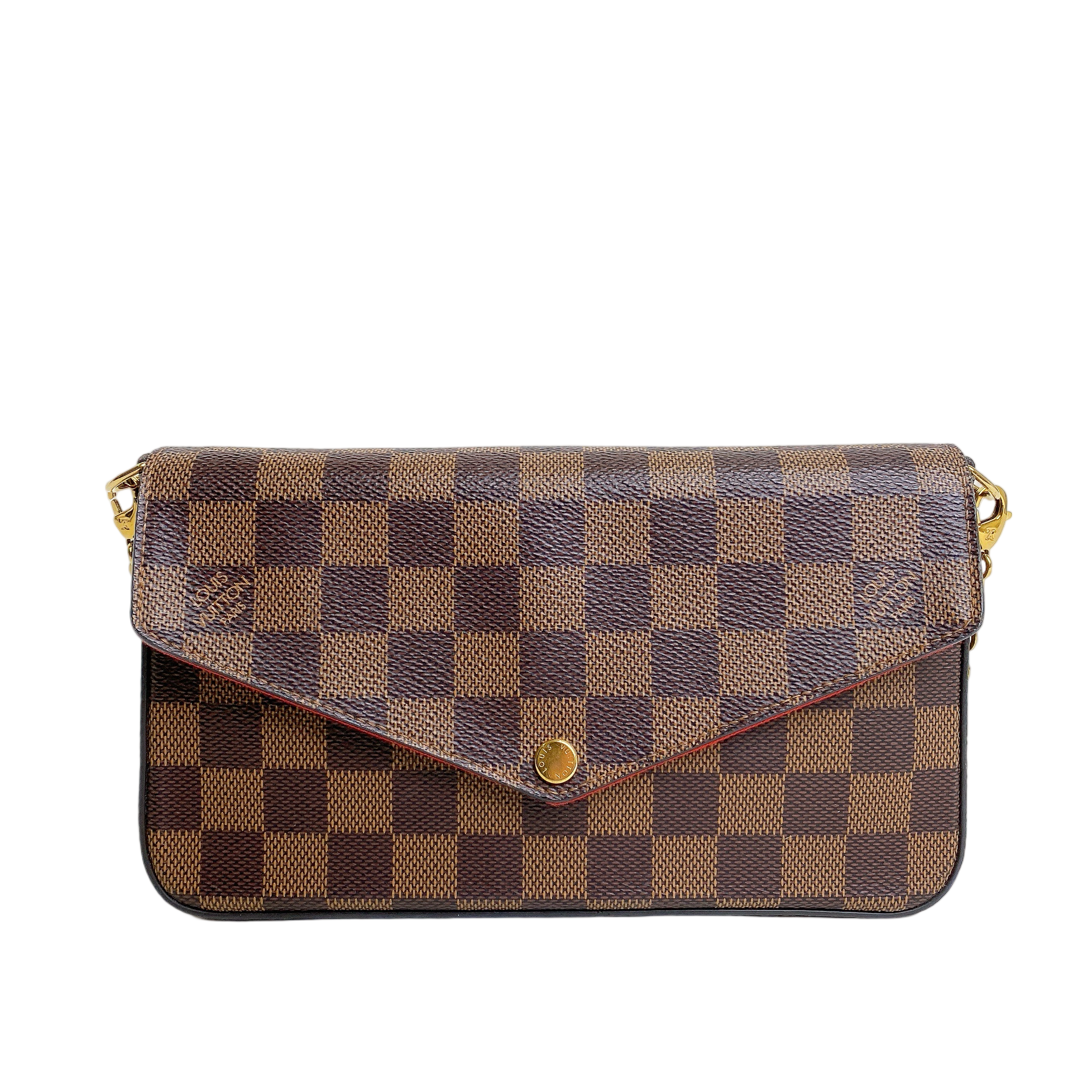 LV FELICIE POCHETTE IN DAMIER EBENE
