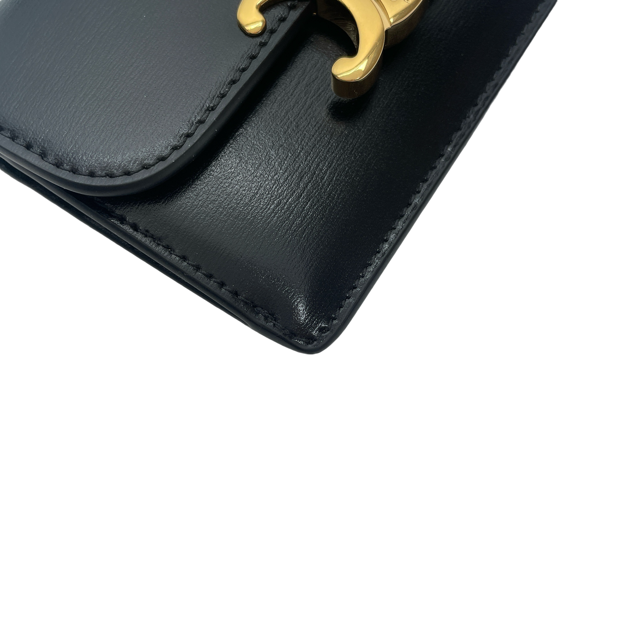 CELINE CARD HODER WITH FLAP TRIOMPHE