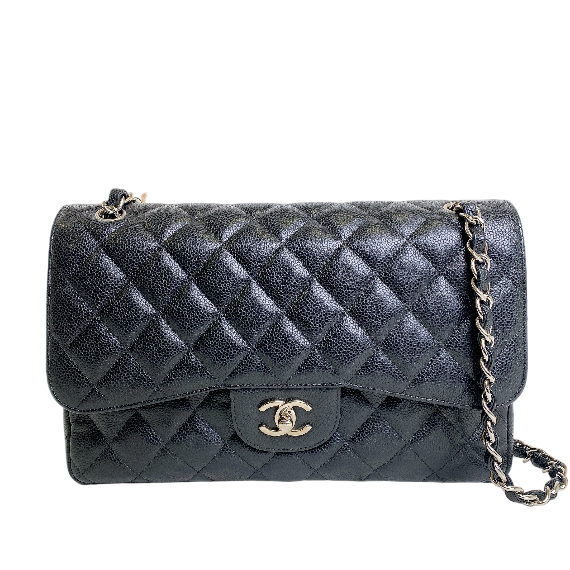 CHANEL CLASSIC JUMBO CAVIAR SHW