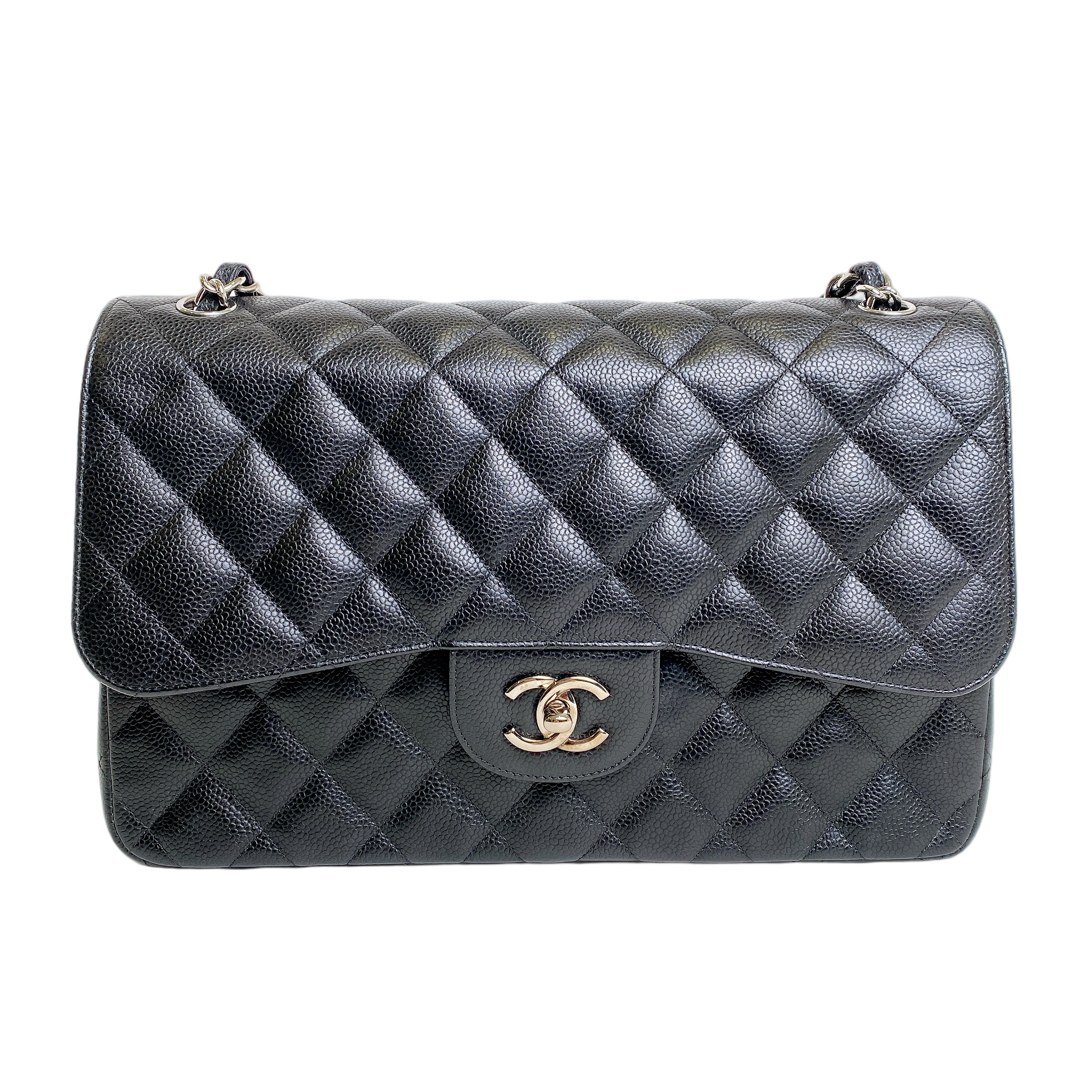 CHANEL CLASSIC JUMBO CAVIAR SHW