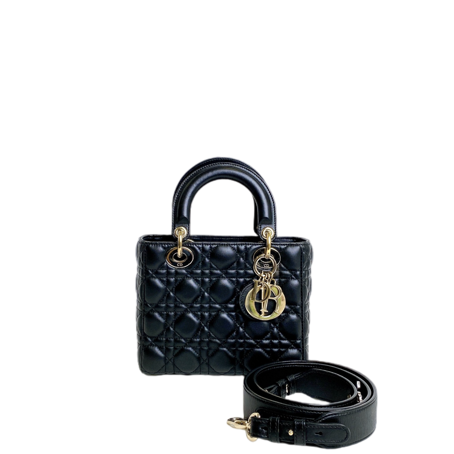 LADY DIOR SMALL IN BLACK