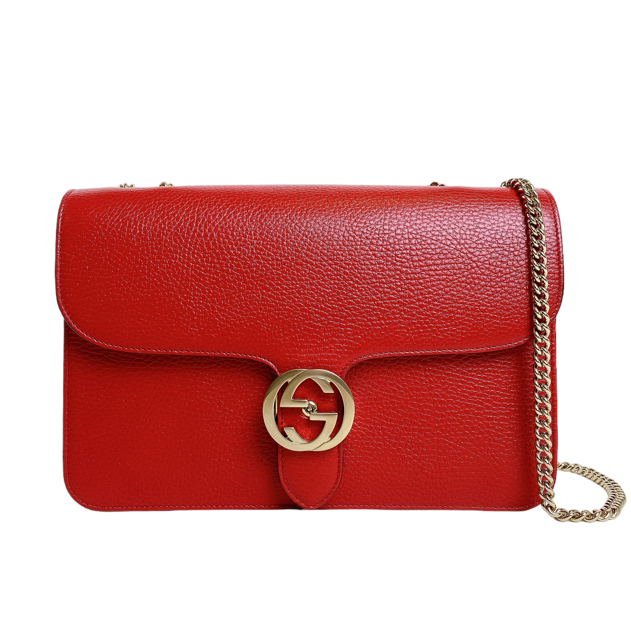 GUCCI INTERLOCKING LARGE IN RED