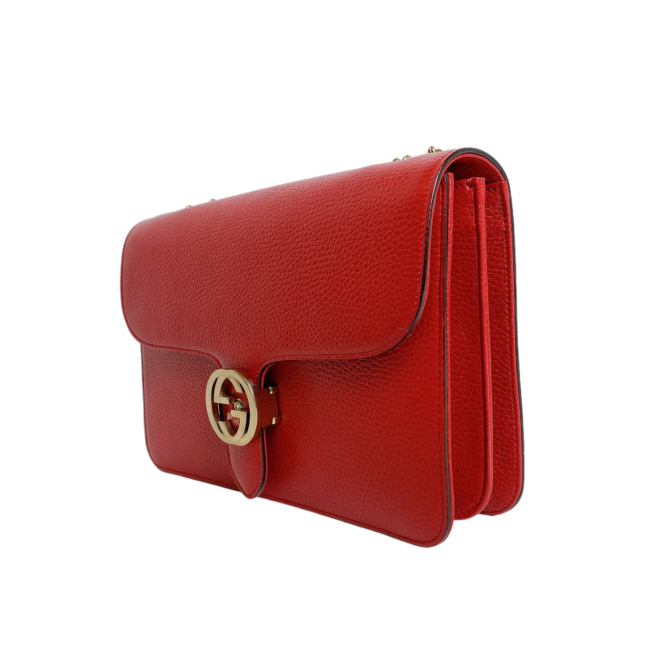 GUCCI INTERLOCKING LARGE IN RED