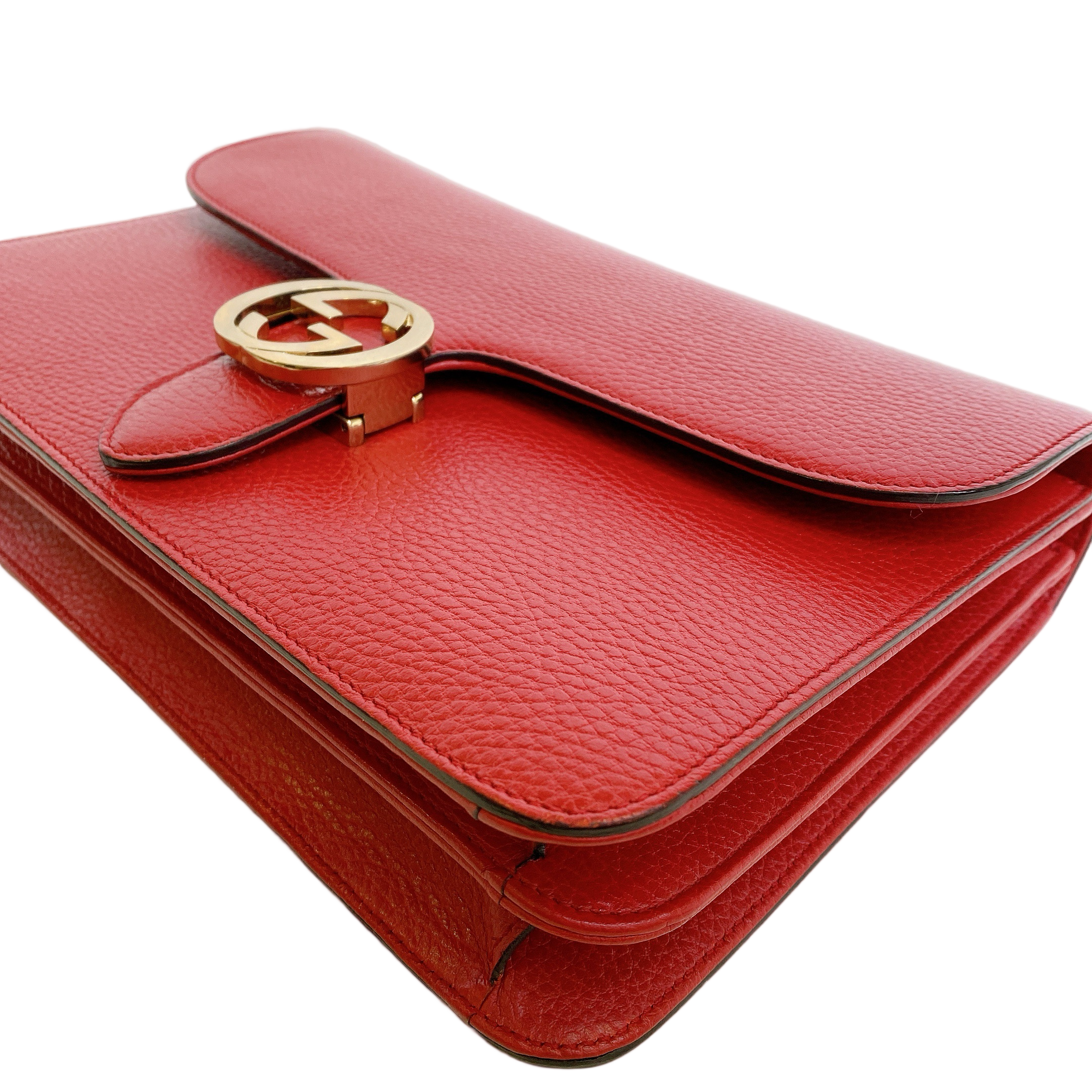 GUCCI INTERLOCKING LARGE IN RED