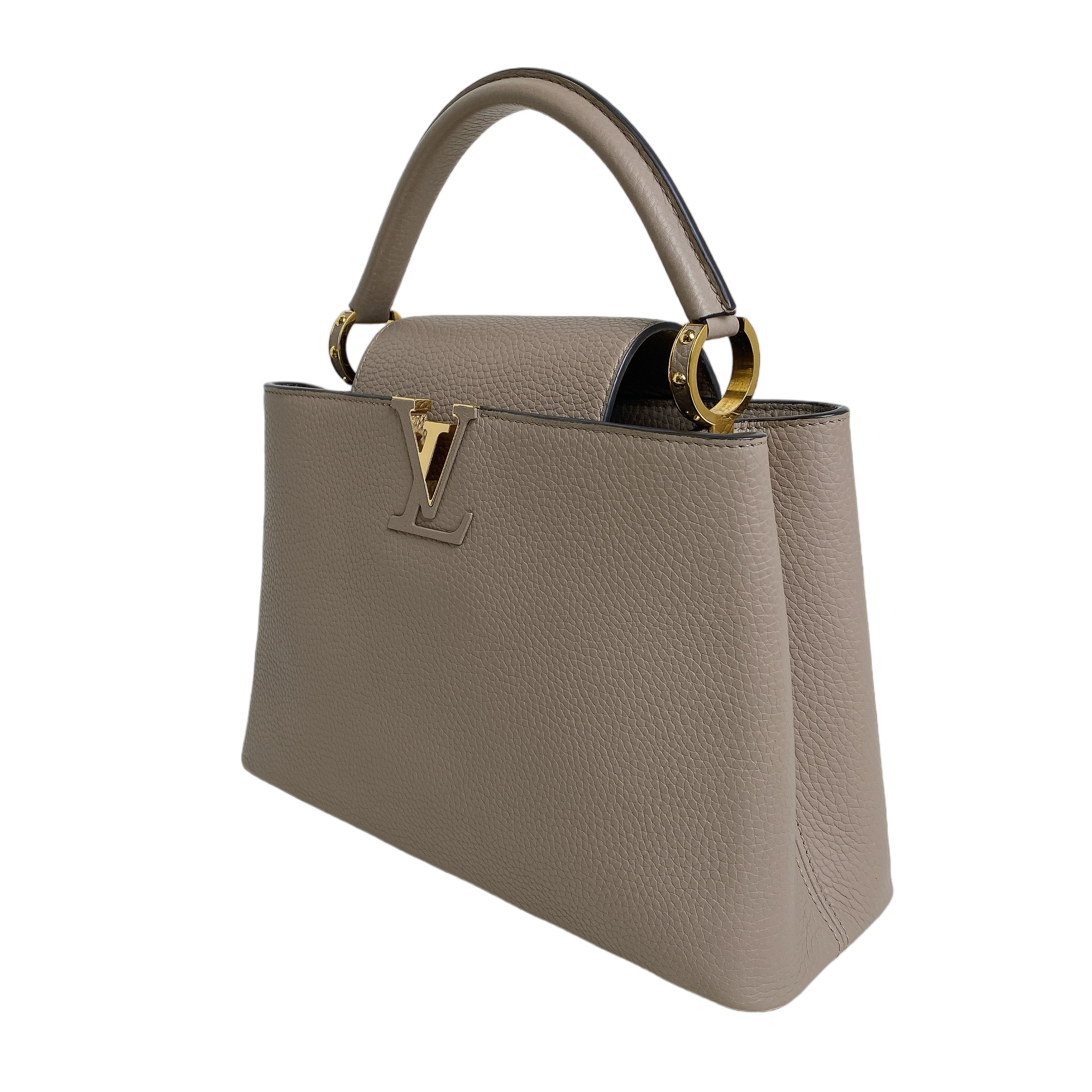 LV CAPUCINES MM IN BEIGE