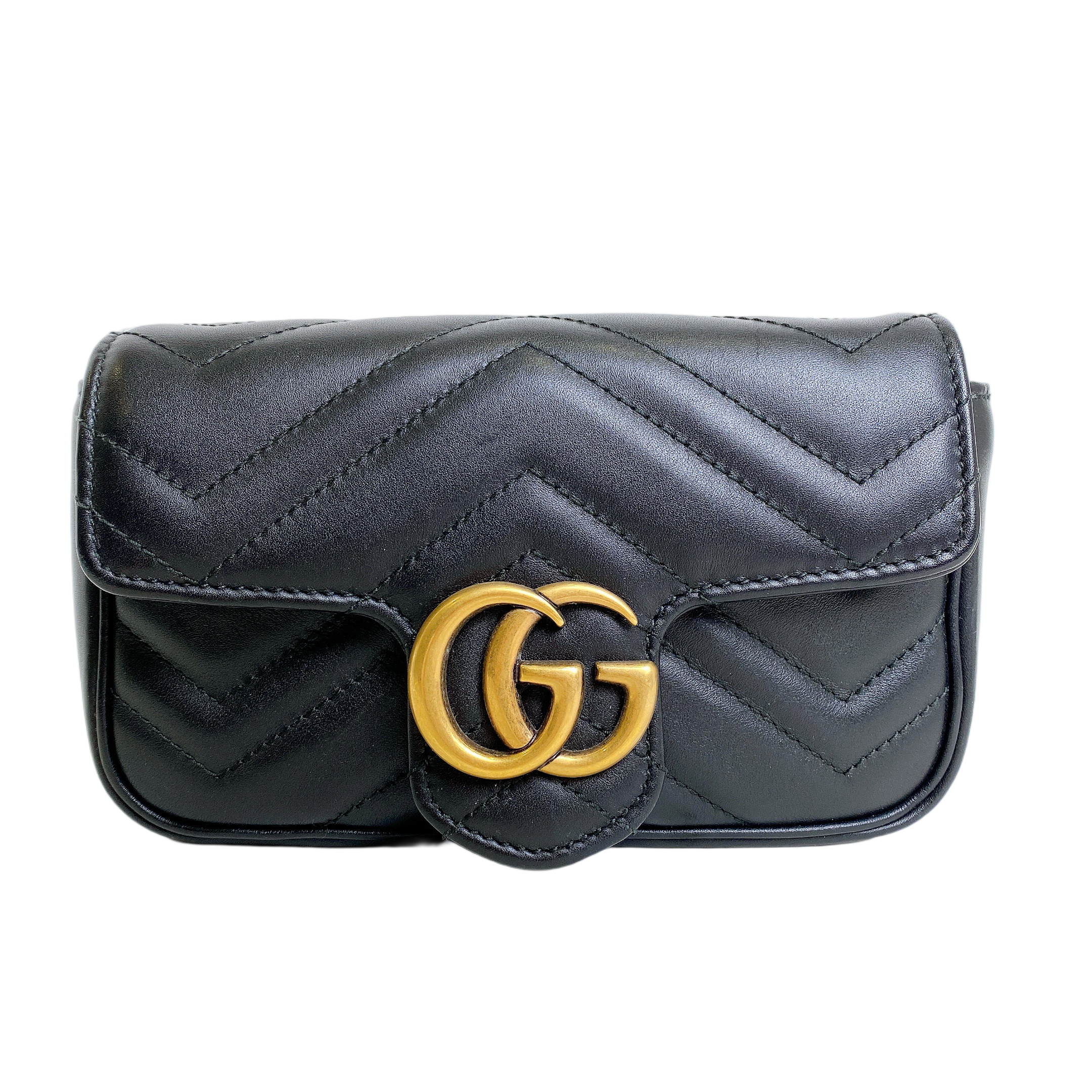 GUCCI MARMONT SUPERMINI IN BLACK