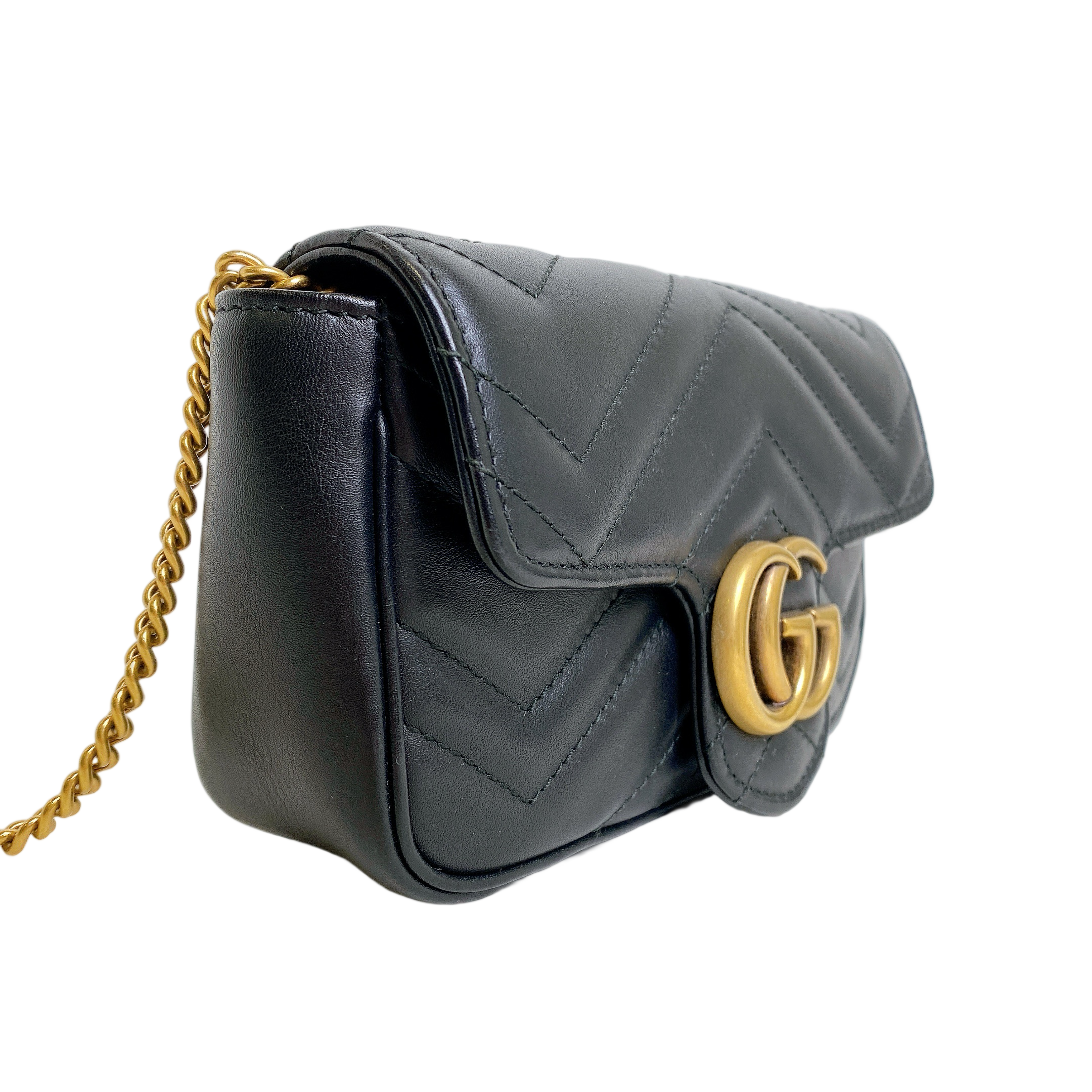 GUCCI MARMONT SUPERMINI IN BLACK