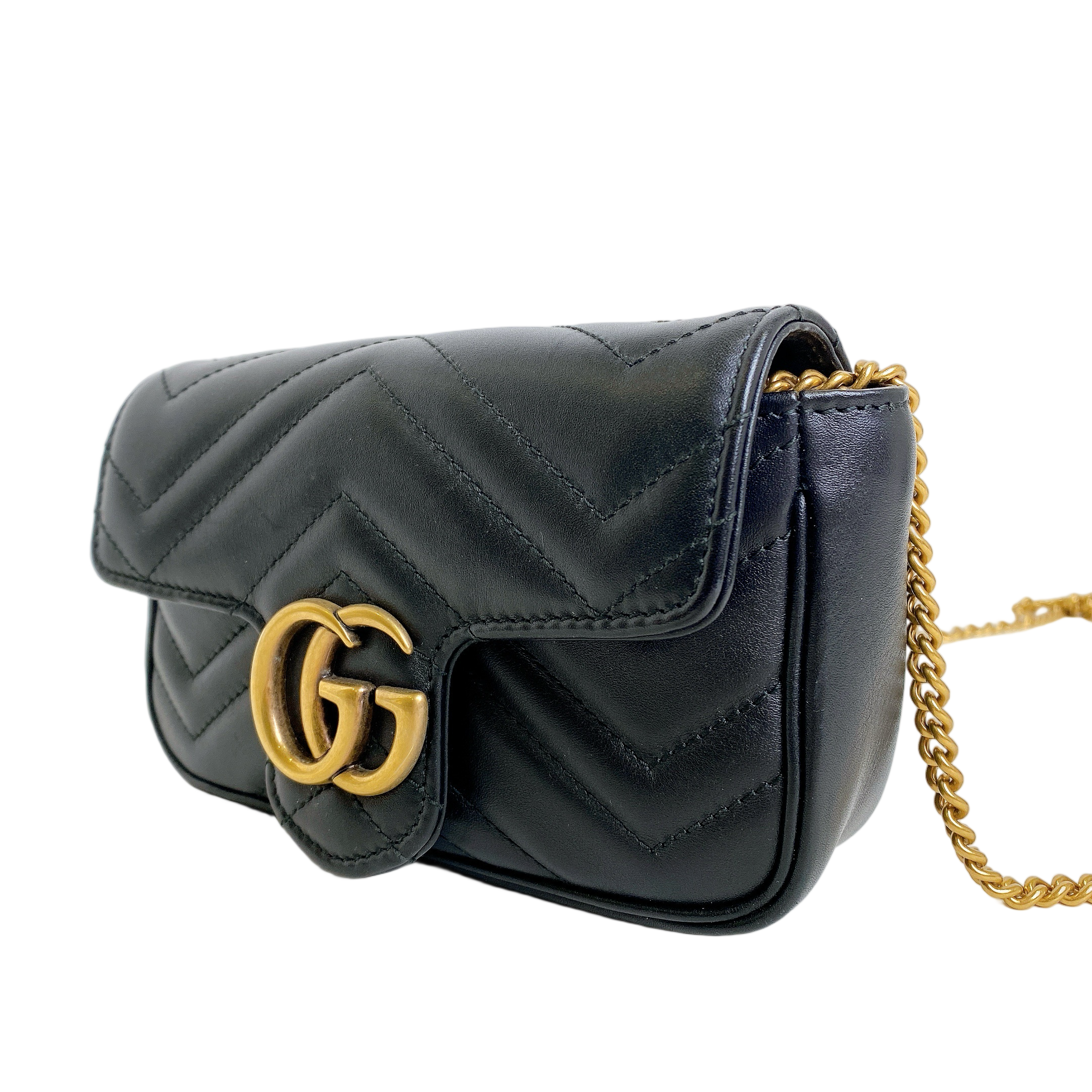 GUCCI MARMONT SUPERMINI IN BLACK