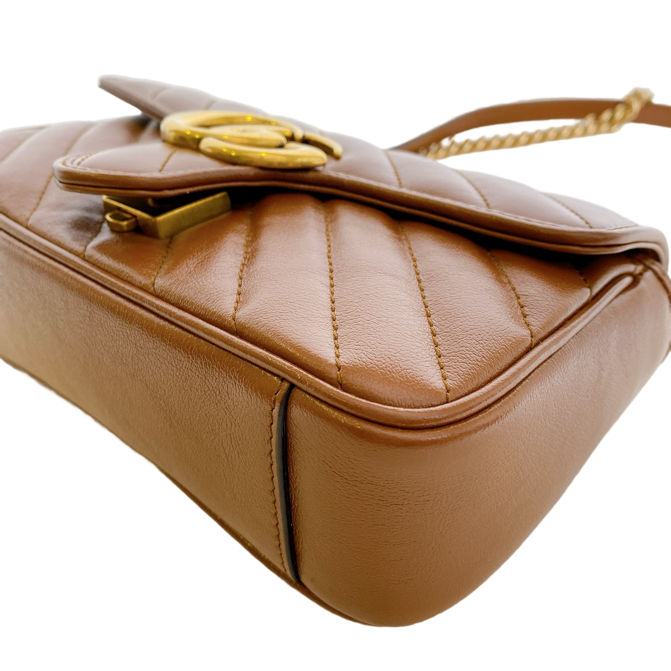 GUCCI MARMONT MINI IN CARAMEL