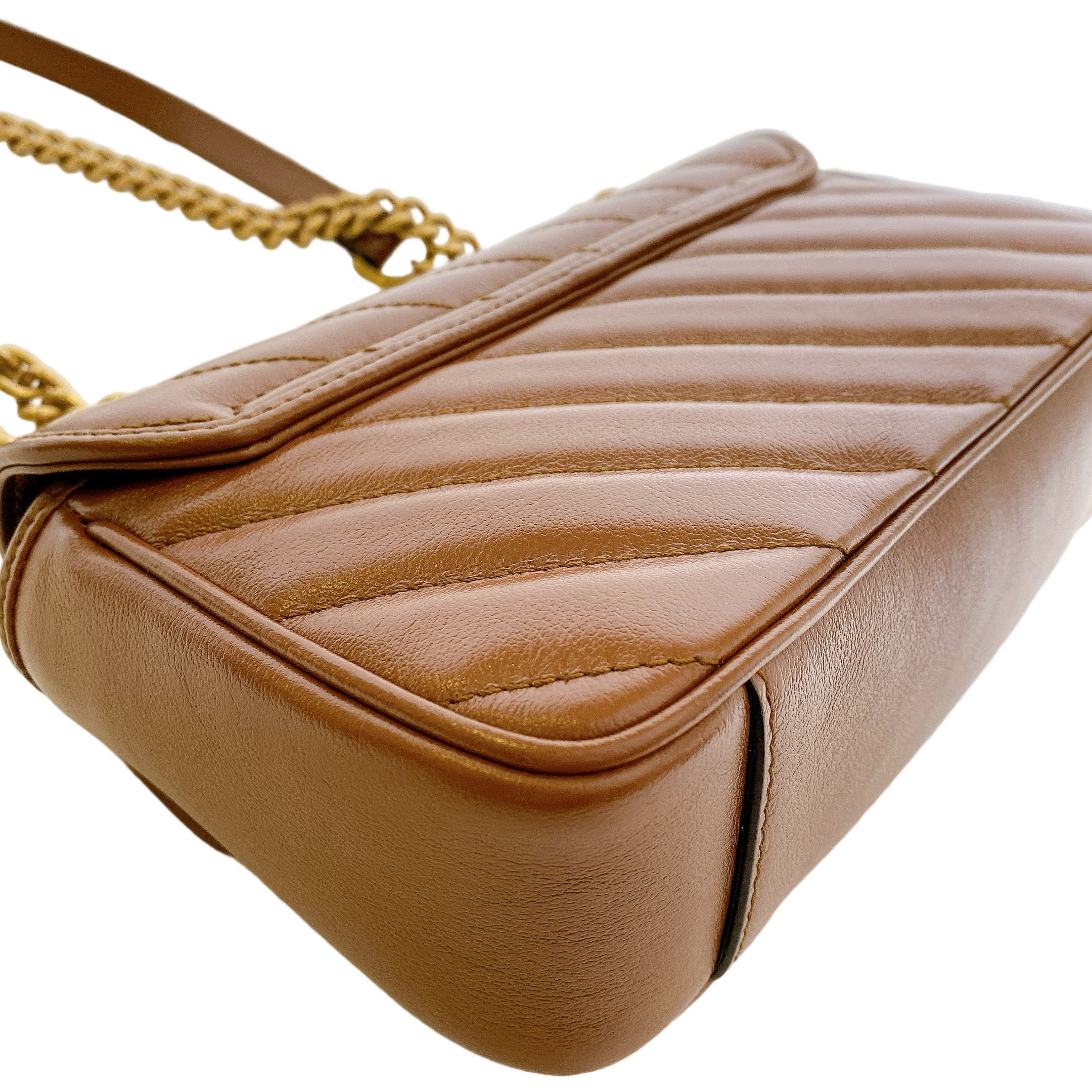 GUCCI MARMONT MINI IN CARAMEL